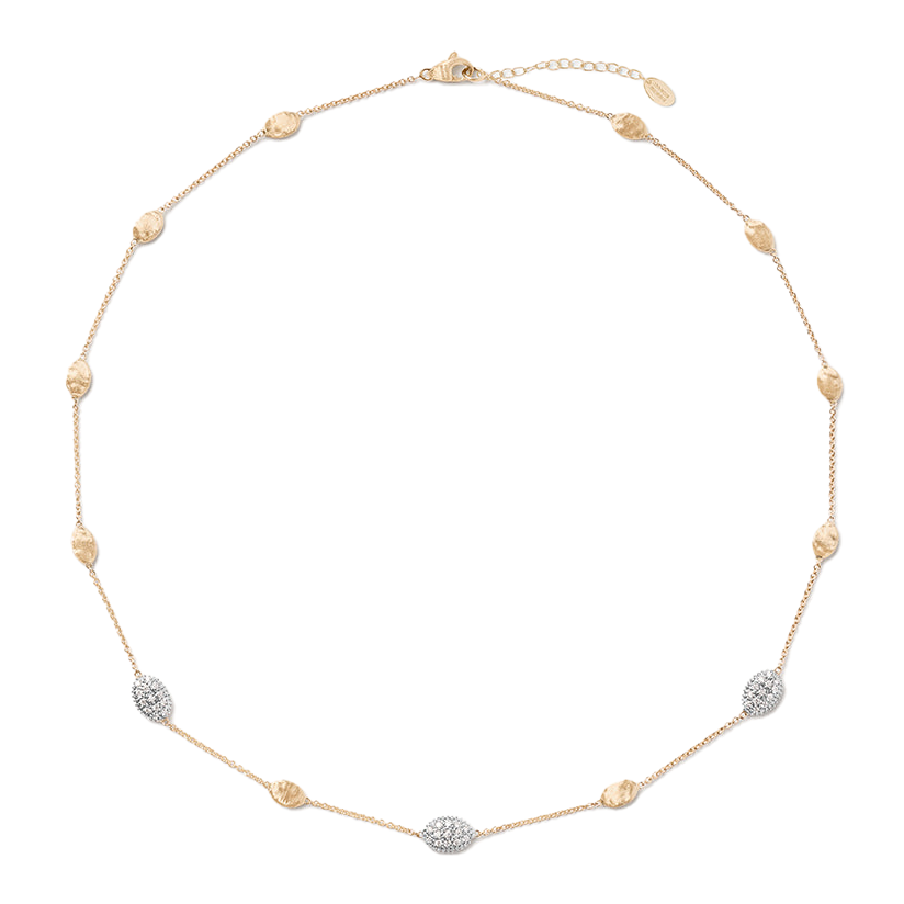 Marco Bicego 18K Two-Tone Siviglia Diamond Bead Necklace