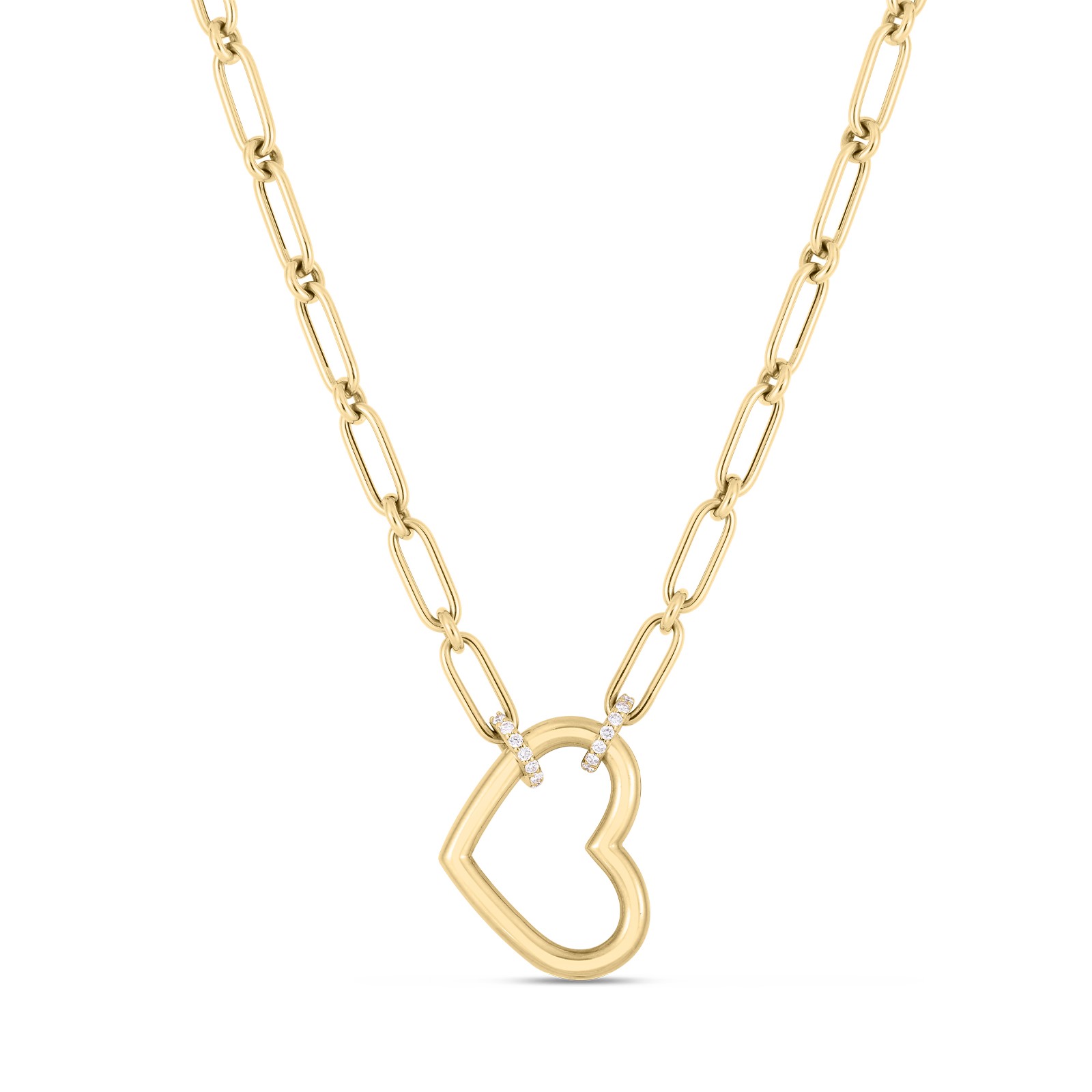 Roberto Coin 18K Yellow Gold Cialoma Heart Pendant