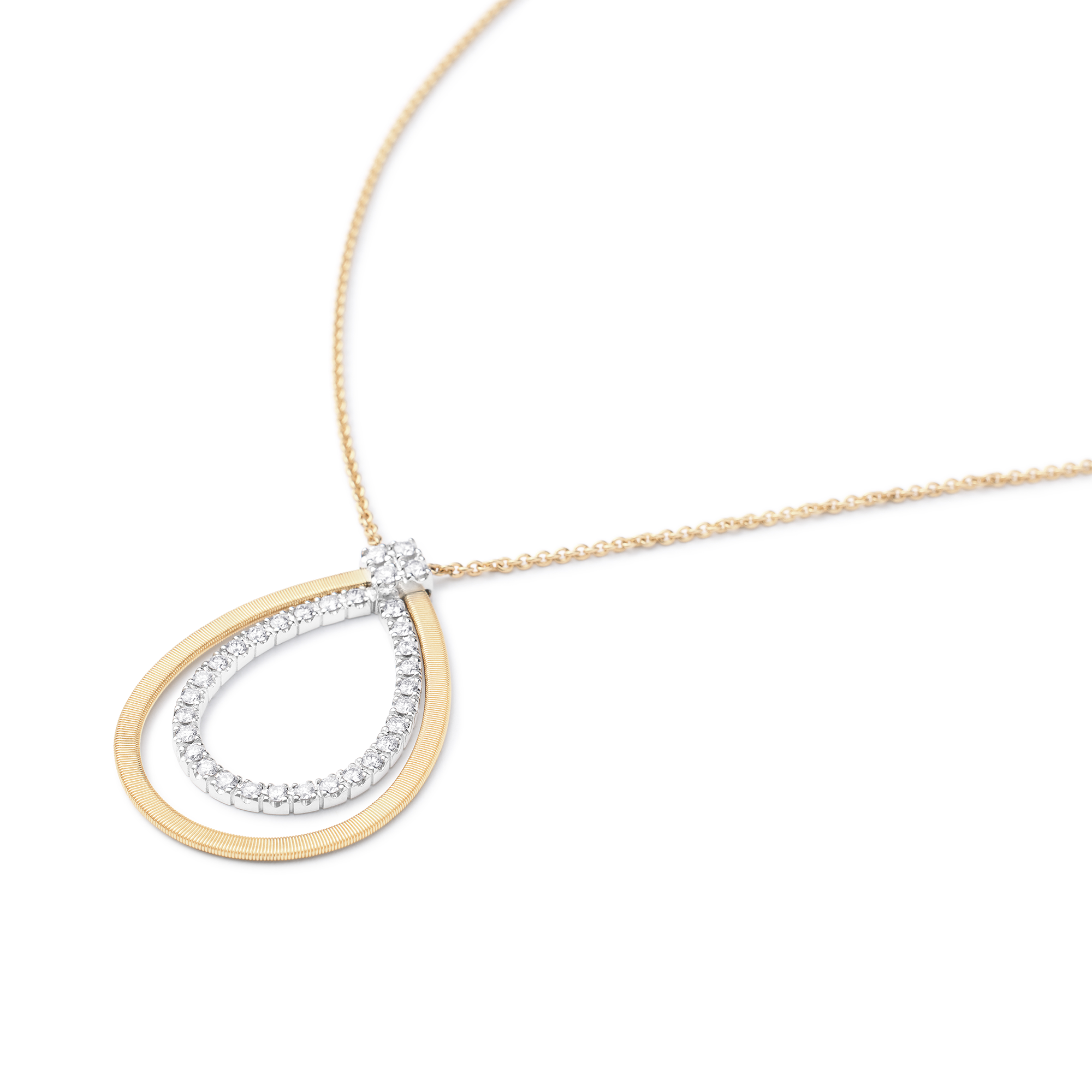 Marco Bicego 18K Two-Tone Masai Diamond Pendant