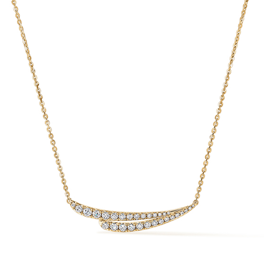 Hearts On Fire 18K Yellow Gold Vela Diamond Necklace