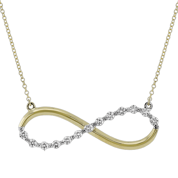 Simon G 18K Two-Tone Diamond Infinity Pendant