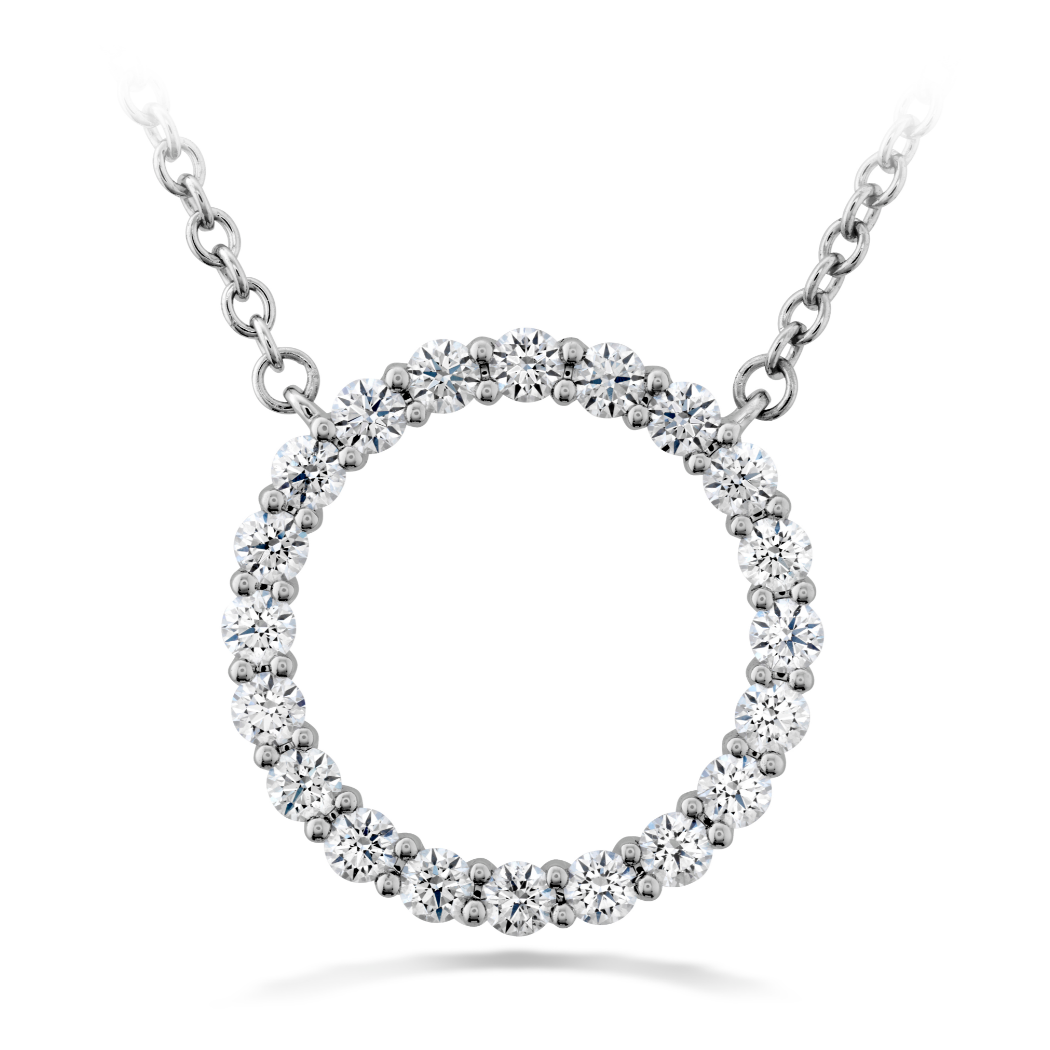 Hearts on Fire 18K White Gold Diamond Circle Necklace