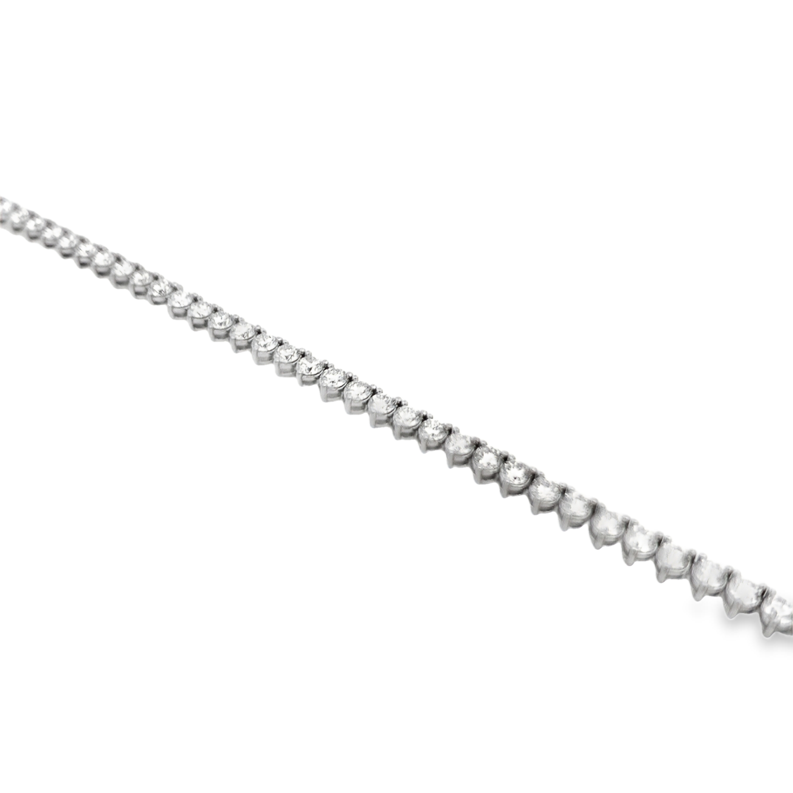 14K White Gold 20 Diamond Tennis Necklace