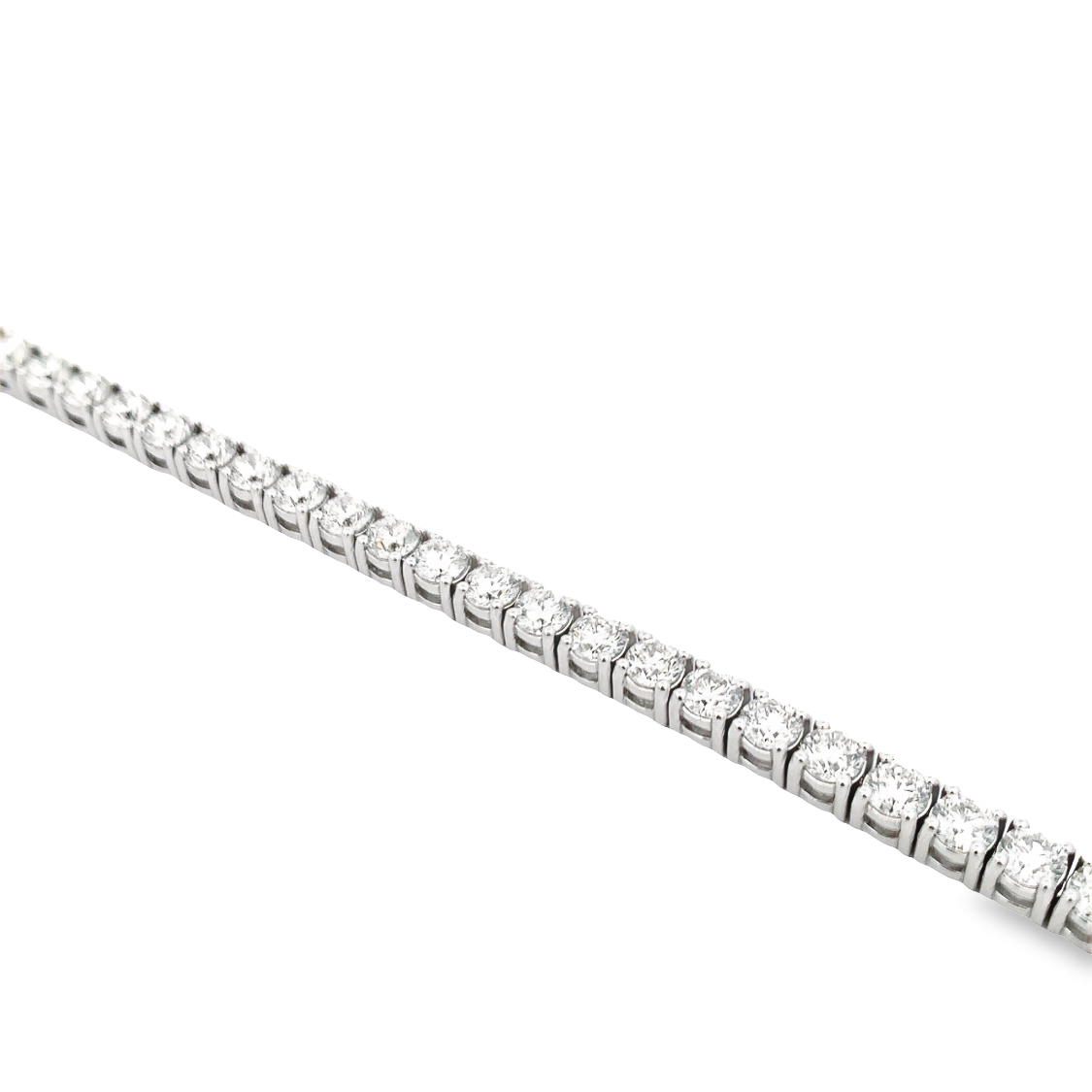 14K White Gold 8.31ct Diamond Tennis Bracelet