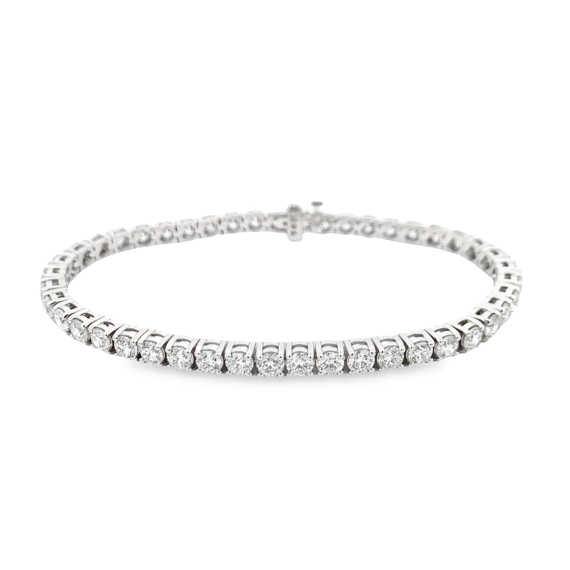 14K White Gold 8.31ct Diamond Tennis Bracelet