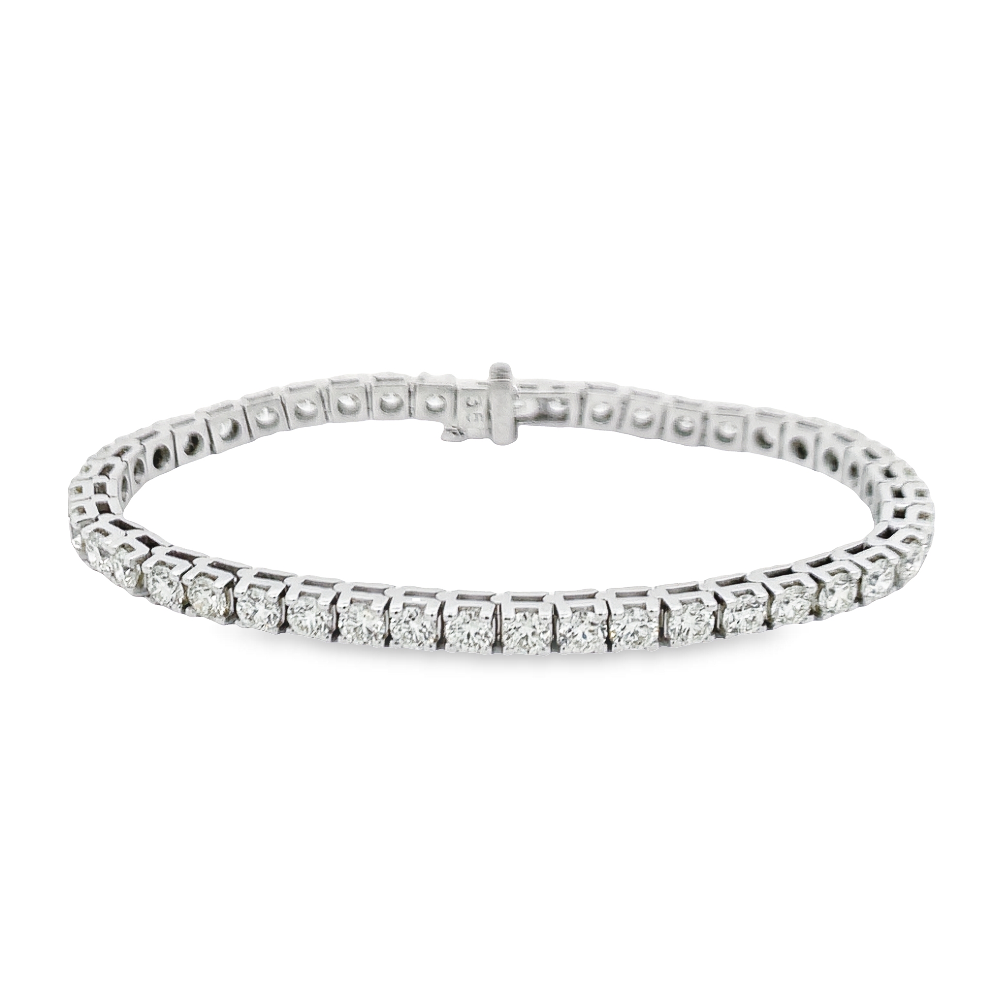 Platinum 8.23ct Diamond Tennis Bracelet