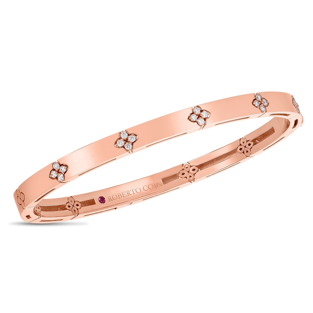 Roberto Coin 18K Rose Gold Love in Verona Bangle