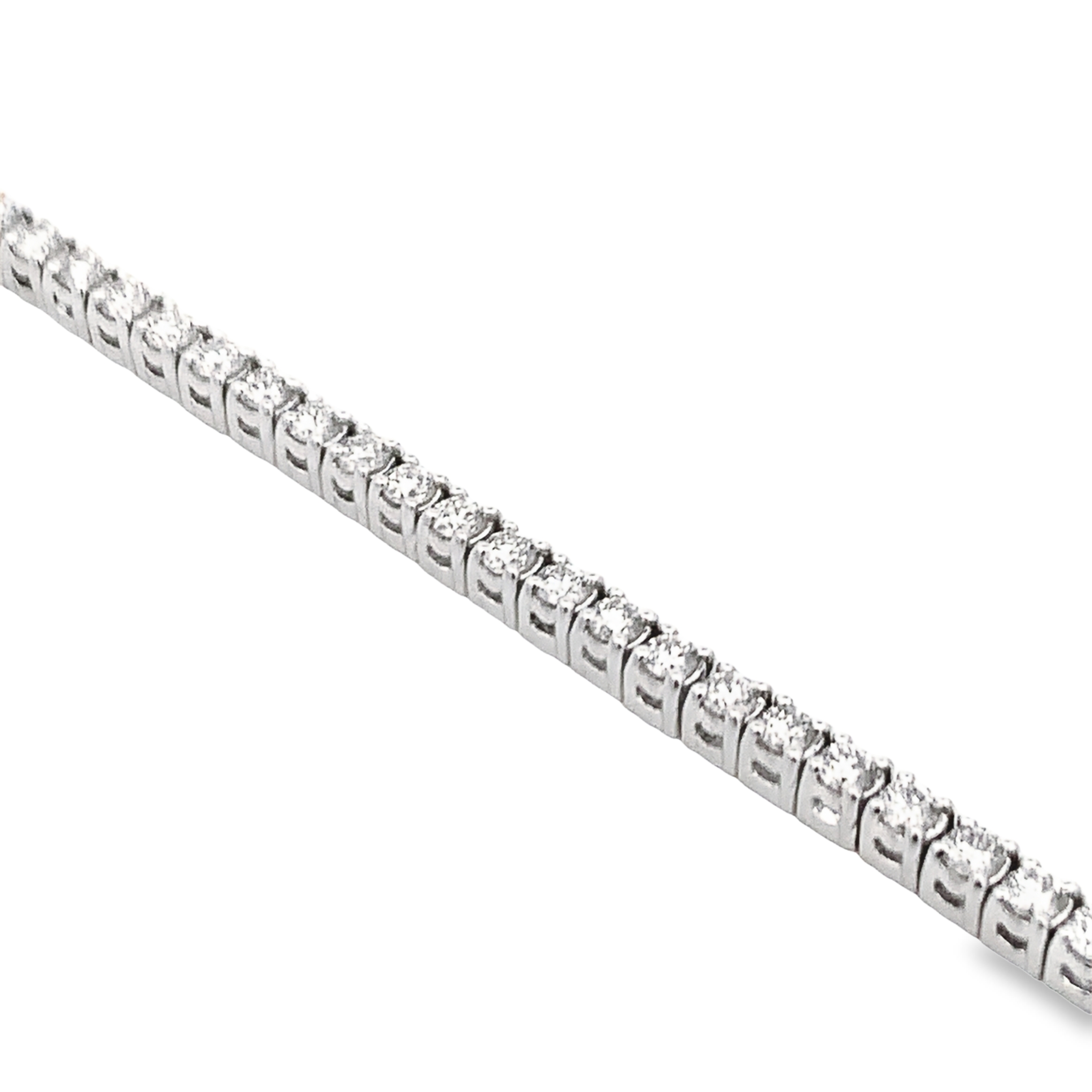 14K White Gold 2 Carat Diamond Tennis Bracelet