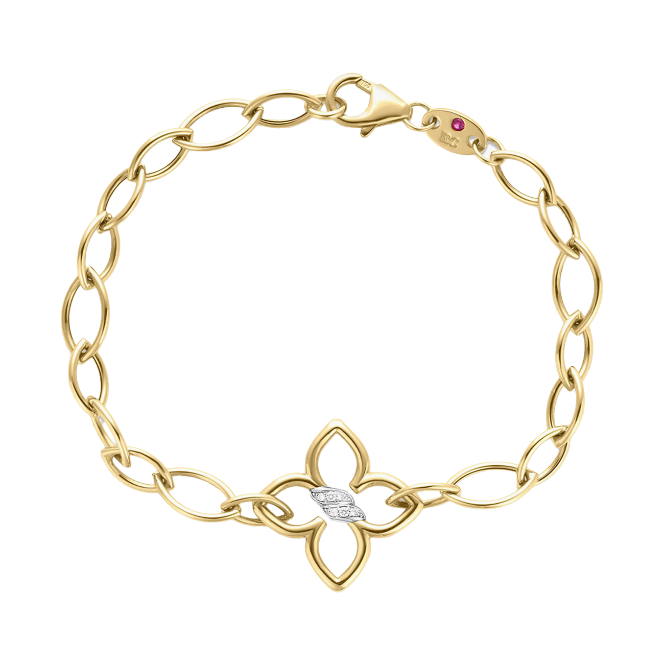 Roberto Coin 18K Yellow Gold Cialoma Diamond Chain Bracelet