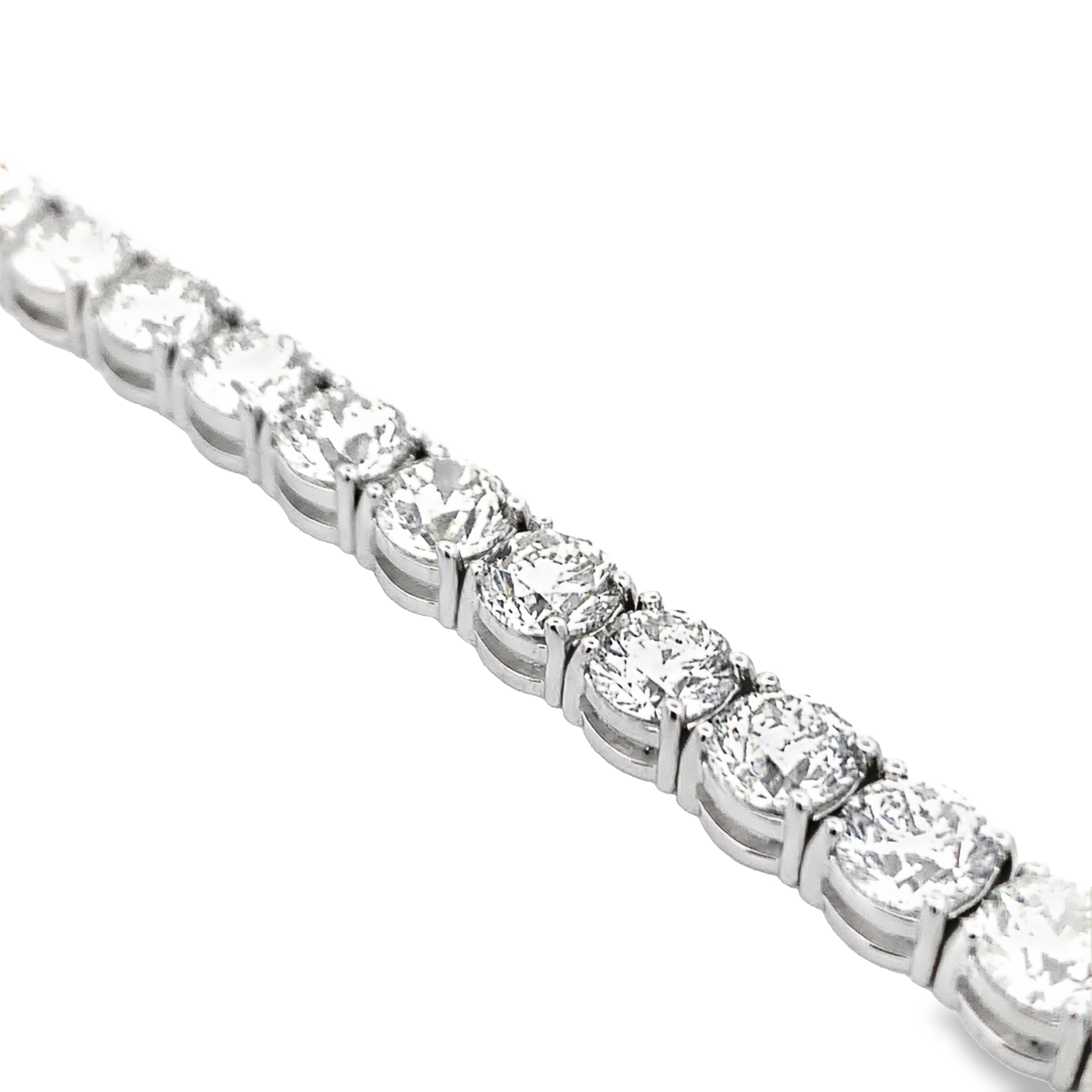 14K White Gold 22 Carat Diamond Tennis Bracelet