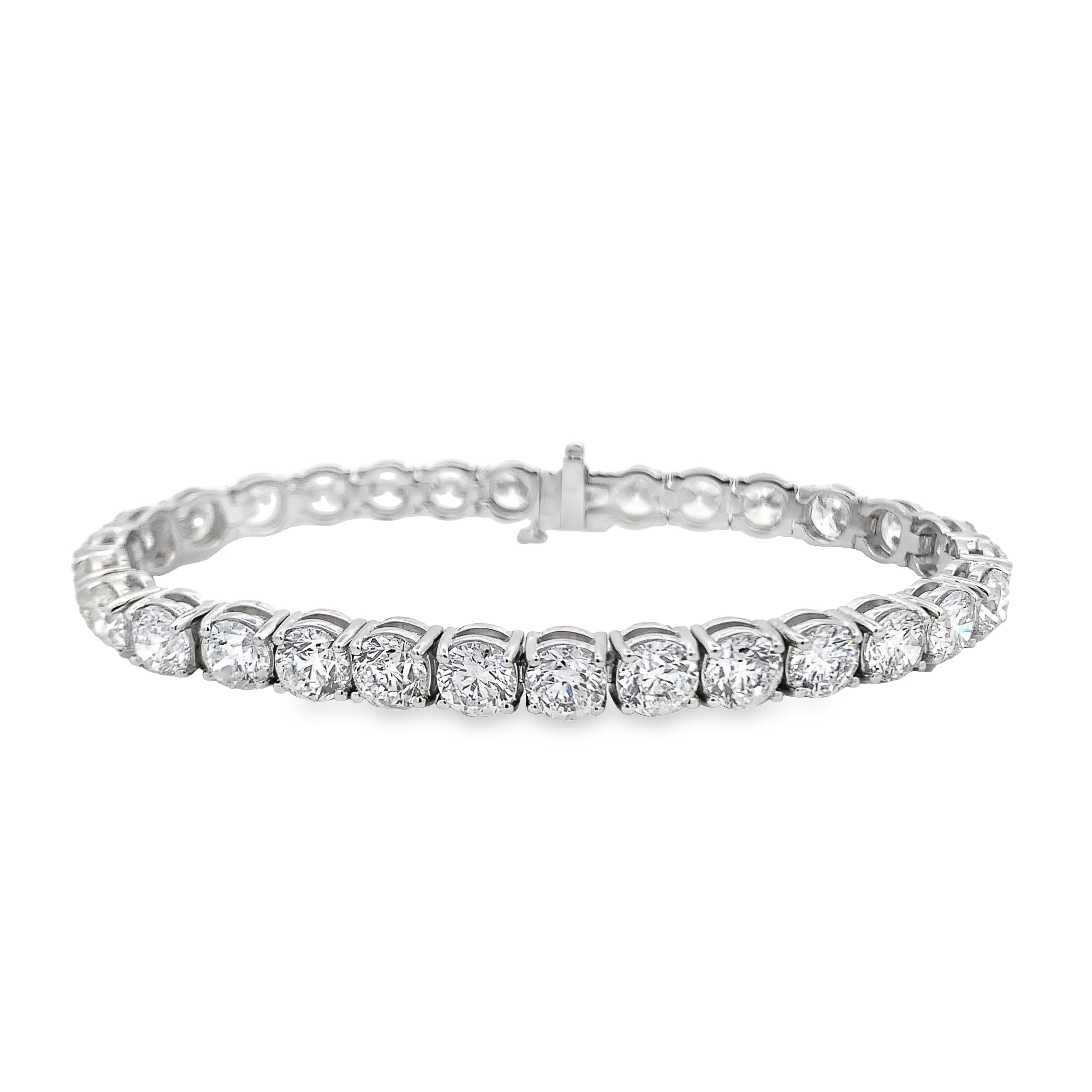 14K White Gold 22 Carat Diamond Tennis Bracelet