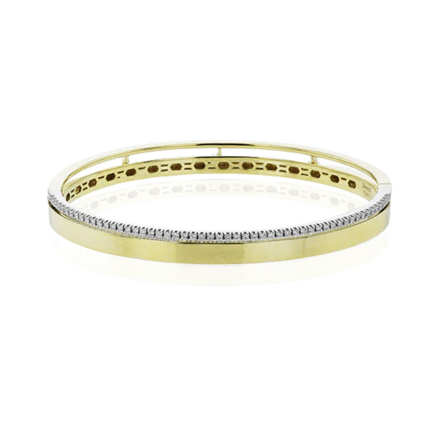 Simon G. 18K Two-Tone Polished Diamond Bangle