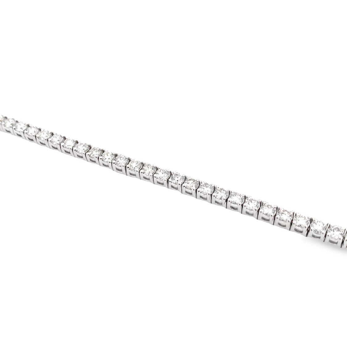 14K White Gold 3 Carat Diamond Tennis Bracelet