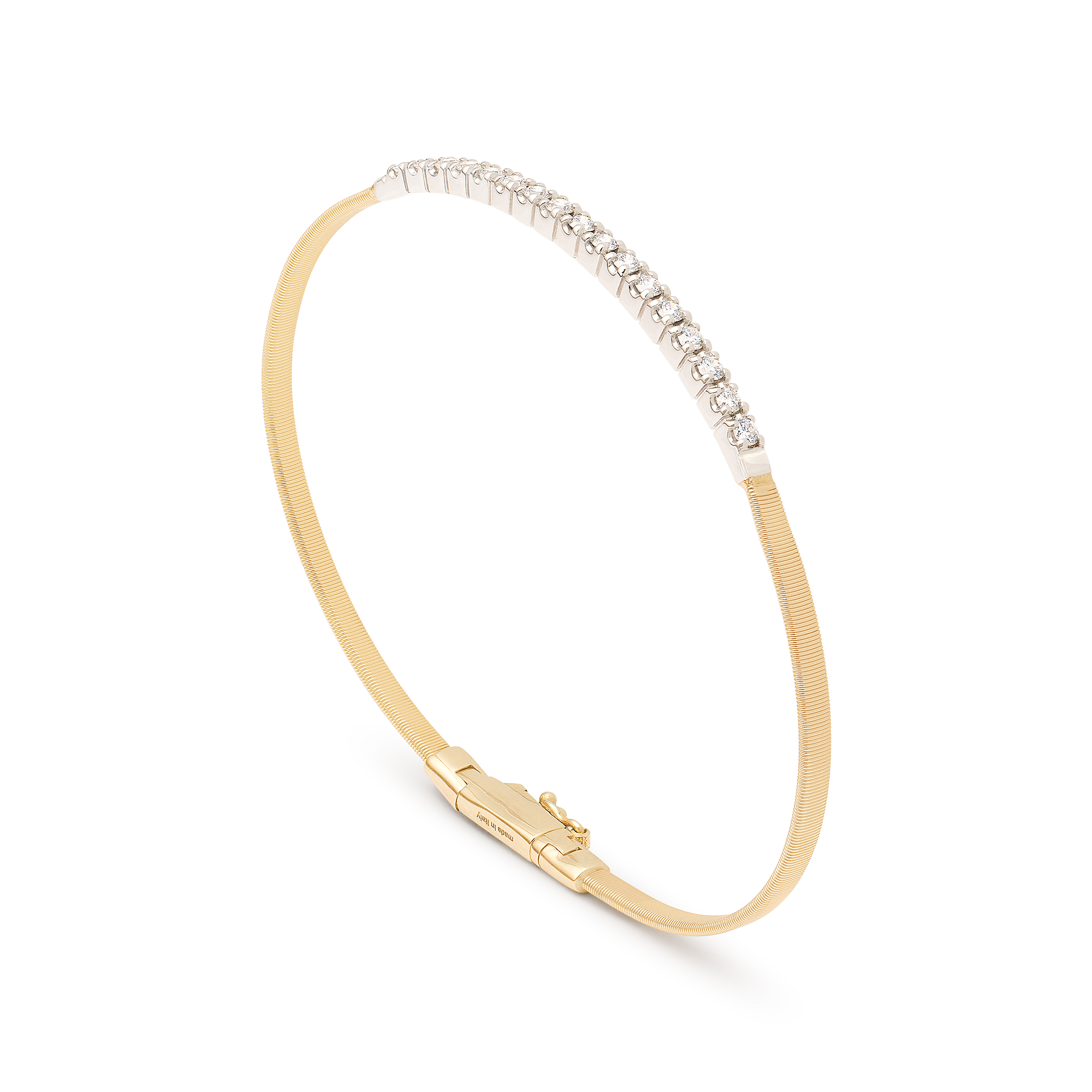 Marco Bicego 18K Two-Tone Masai Diamond Bangle