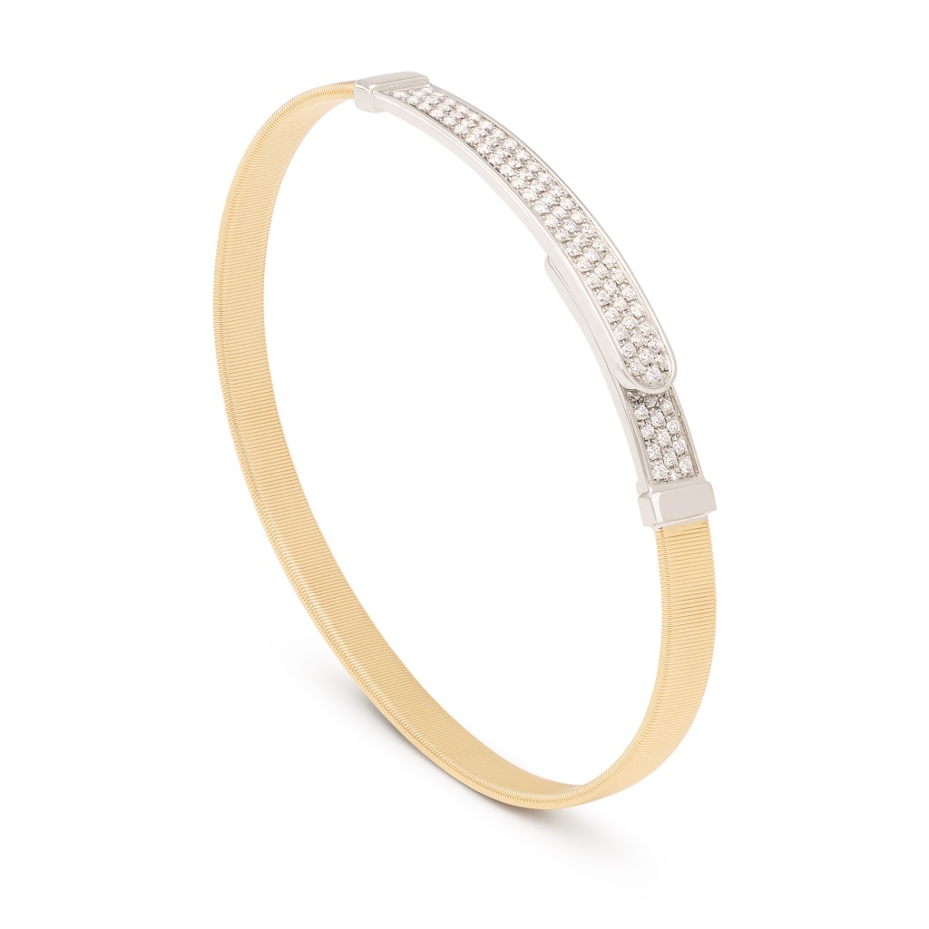 Marco Bicego 18K Two-Tone Masai Diamond Belt Bangle