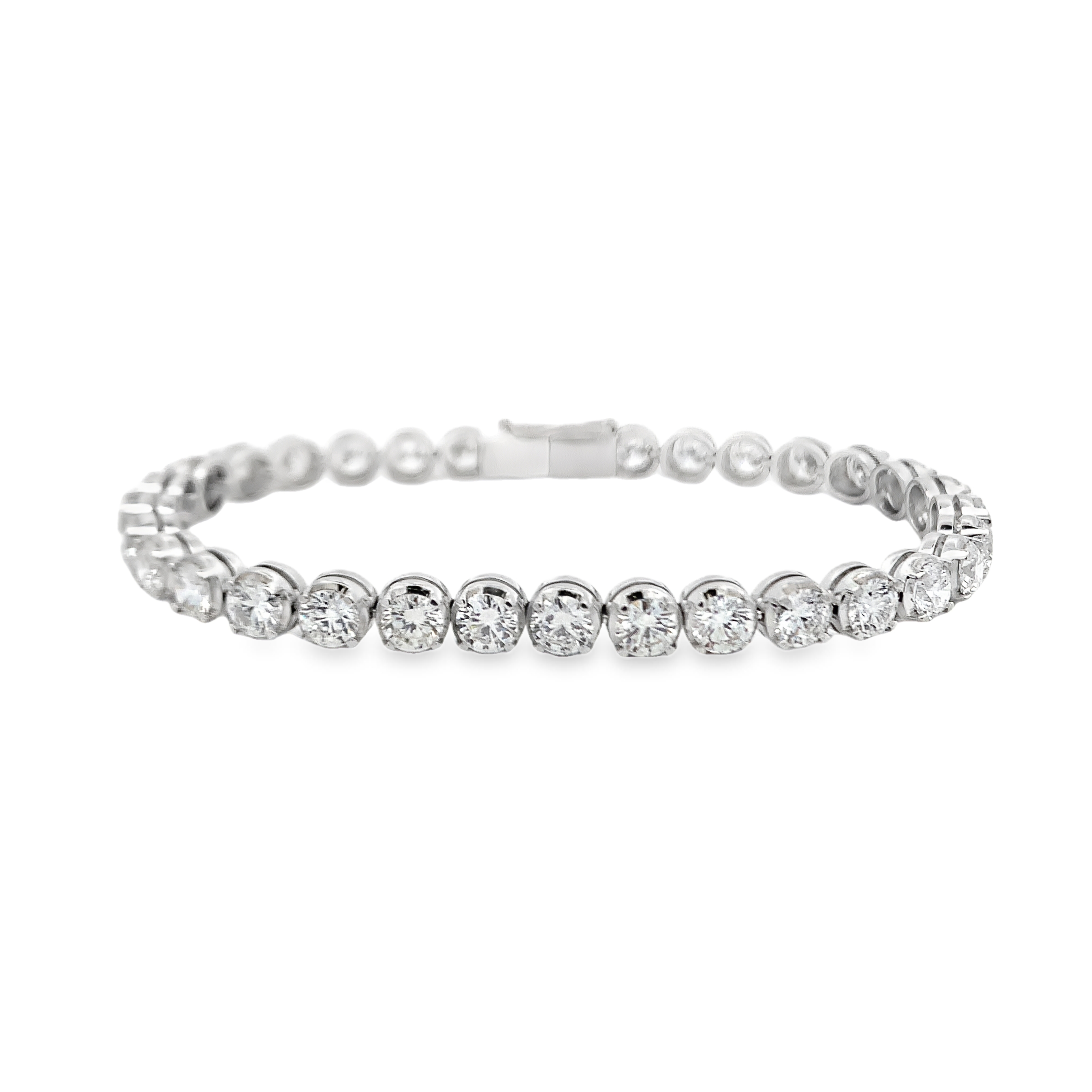 18K White Gold Diamond Tennis Bracelet