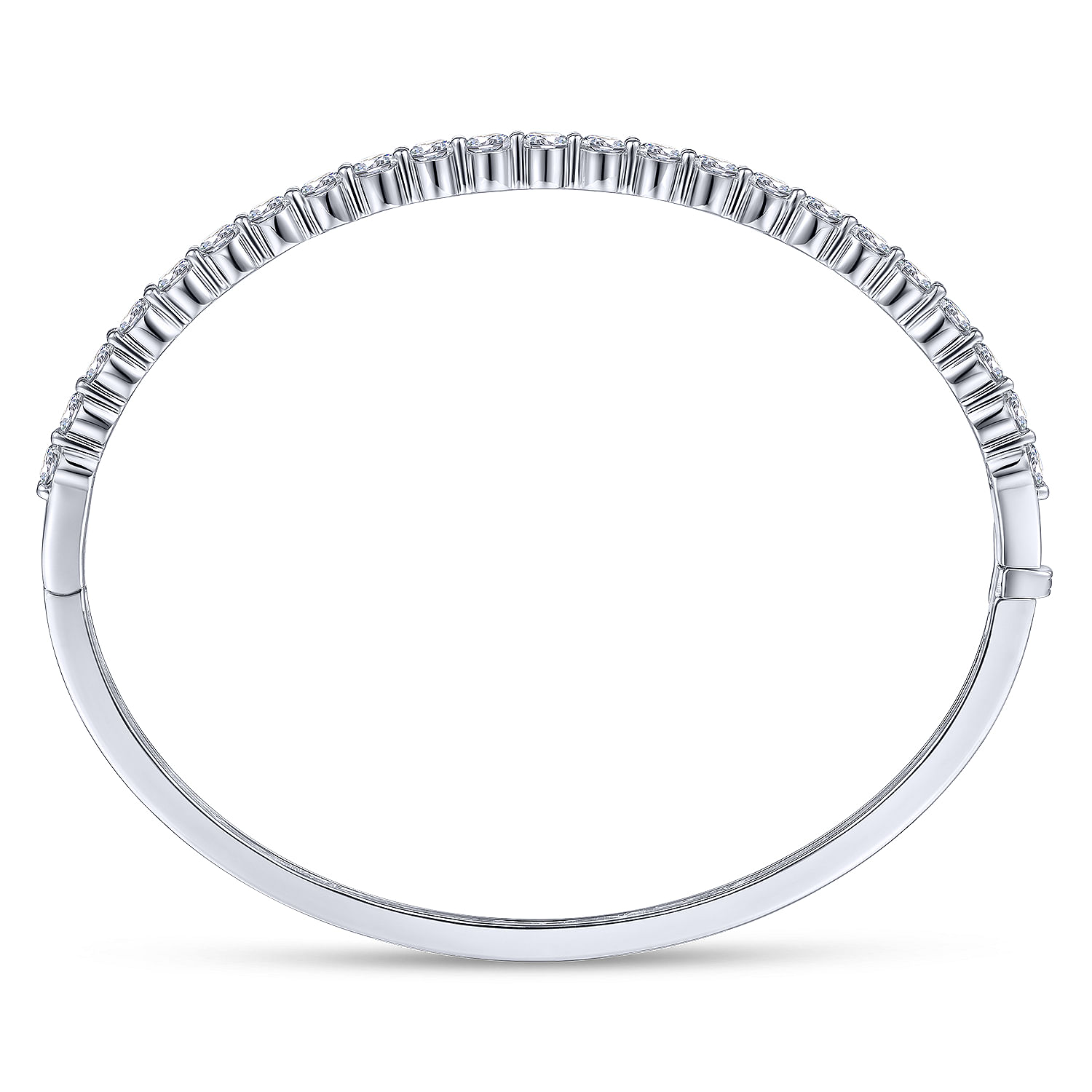 Gabriel & Co. 14K White Gold Diamond Bangle