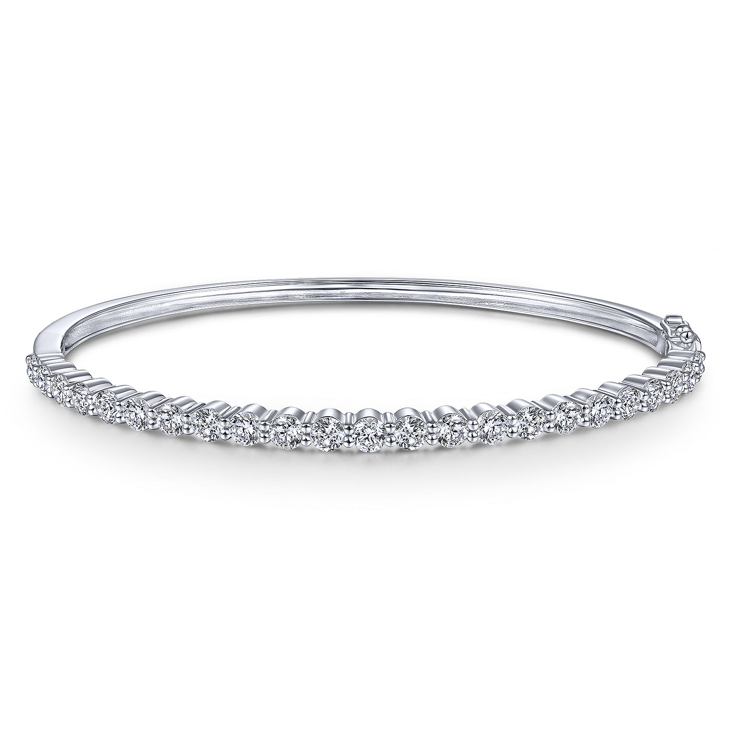 Gabriel & Co. 14K White Gold Diamond Bangle