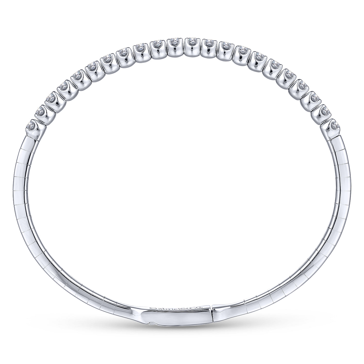 Gabriel & Co. 14K White Gold Diamond Bangle