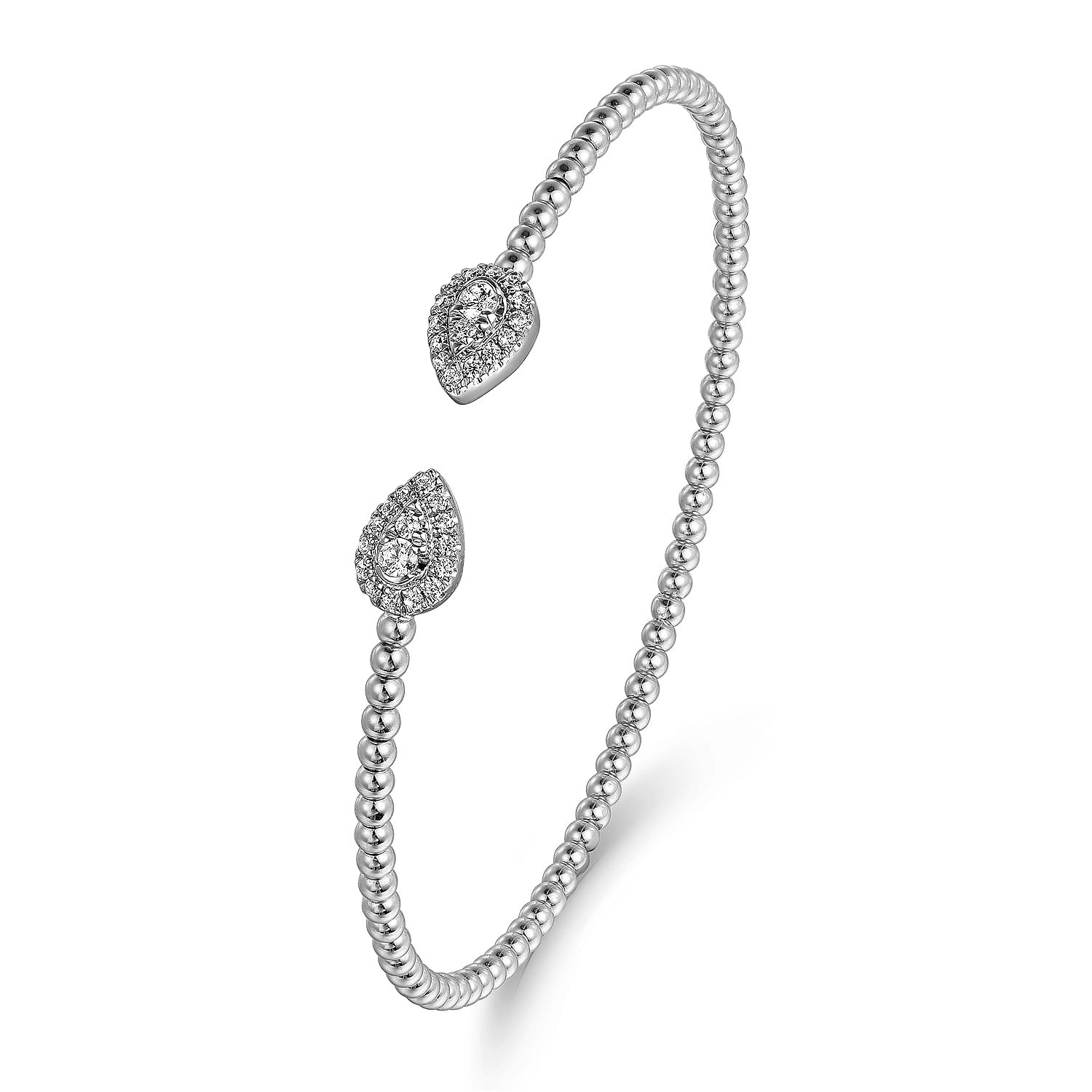 Gabriel & Co. 14K White Gold Bujukan Diamond Bangle