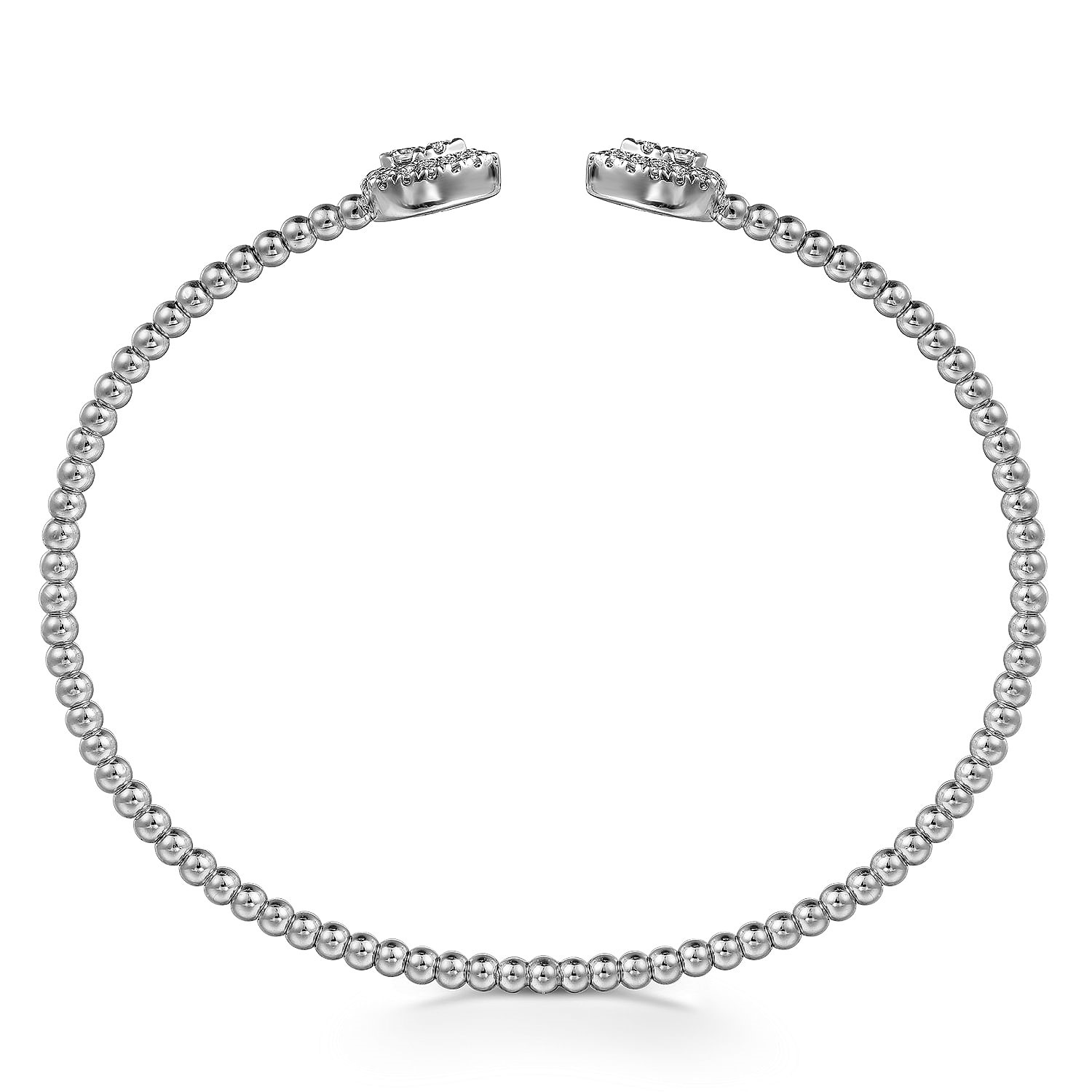 Gabriel & Co. 14K White Gold Bujukan Diamond Bangle