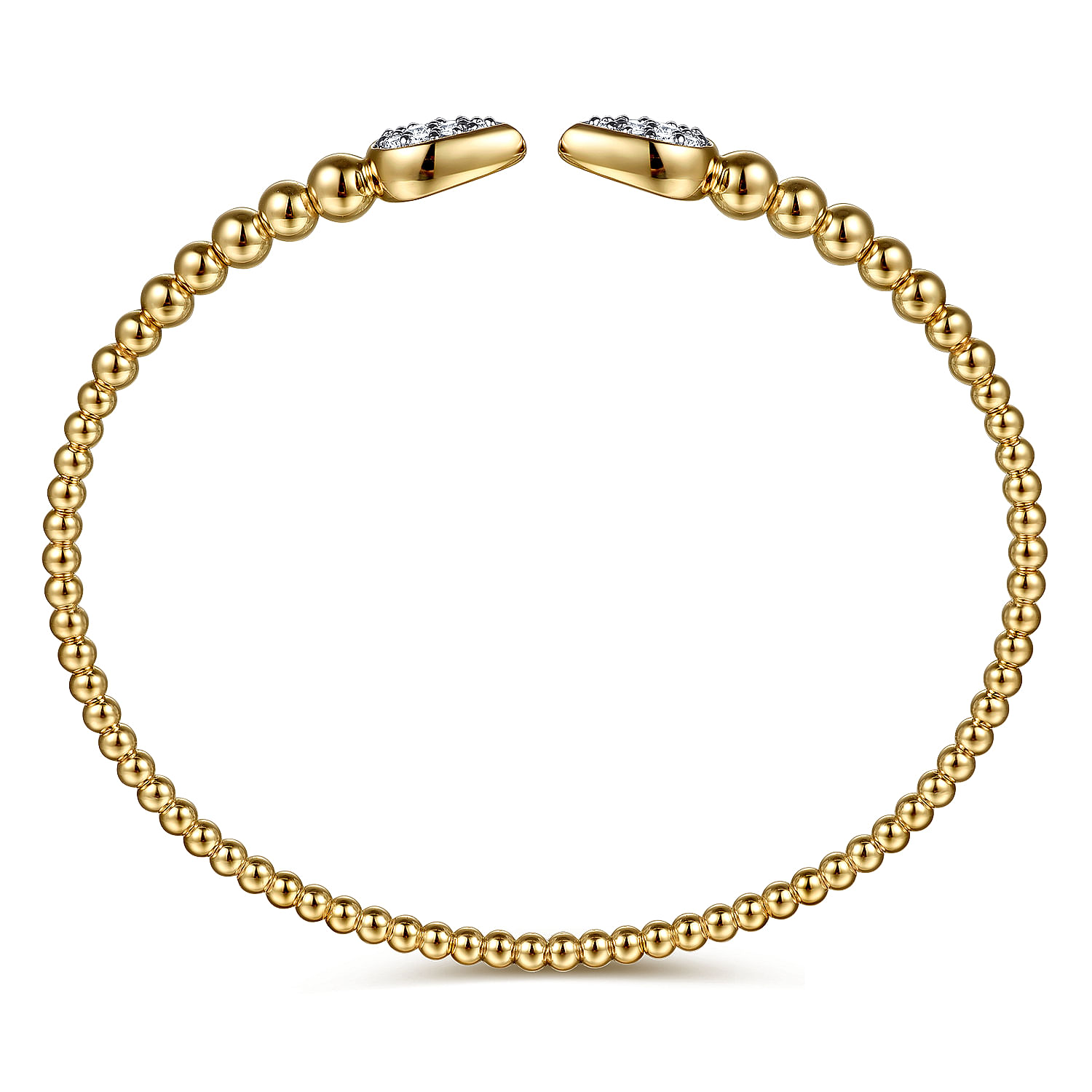 Gabriel & Co. 14K Yellow Gold Bujukan Diamond Split Bangle