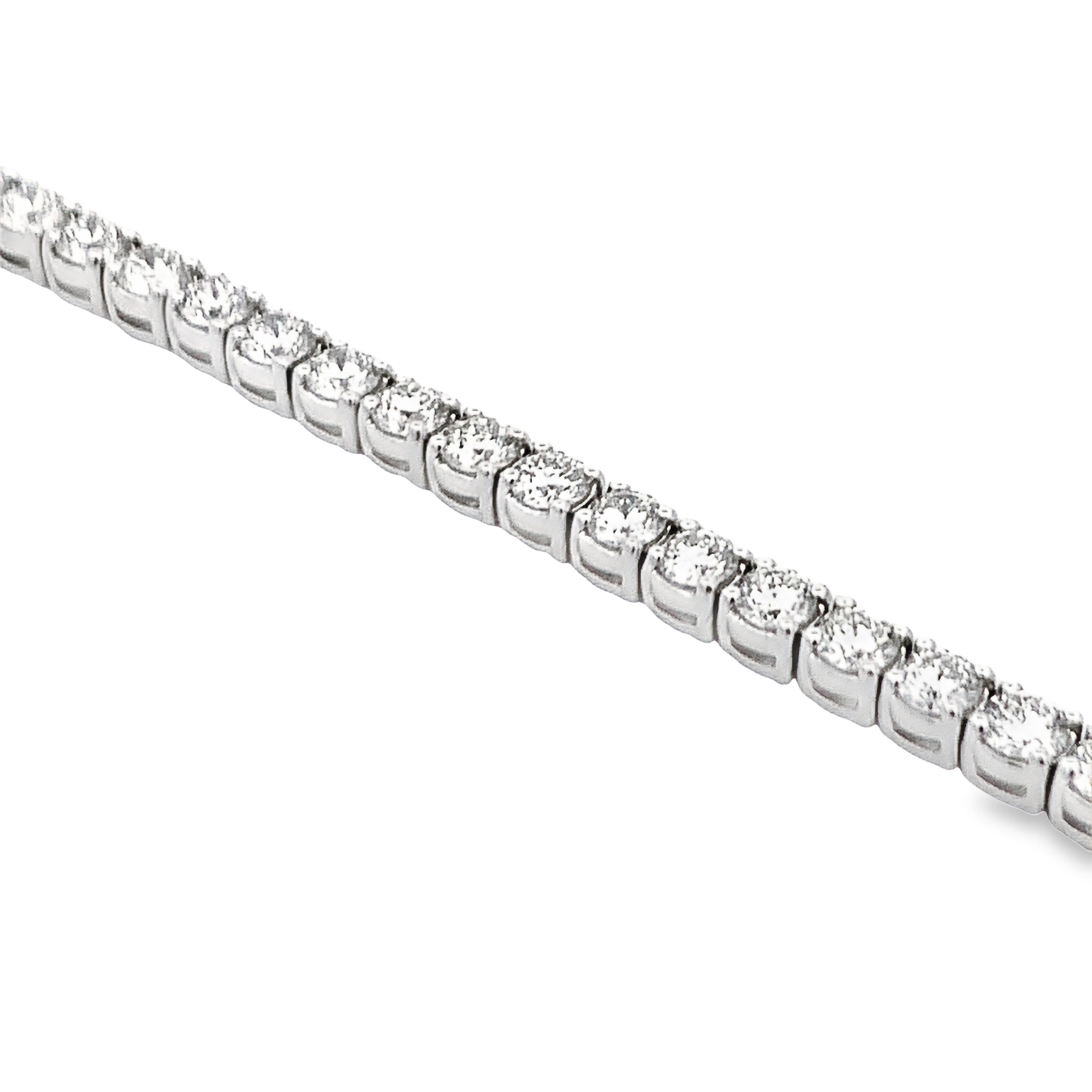 14K White Gold 5 Carat Diamond Tennis Bracelet