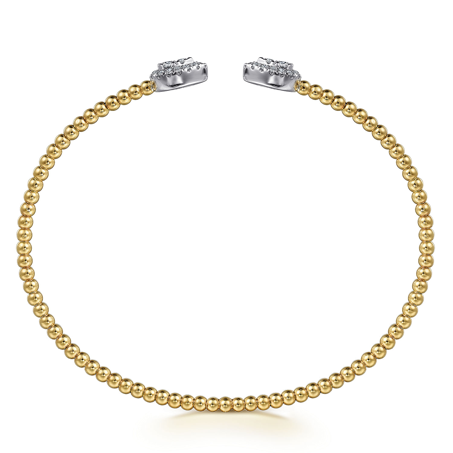 Gabriel & Co. 14K Two-Tone Bujukan Diamond Bangle