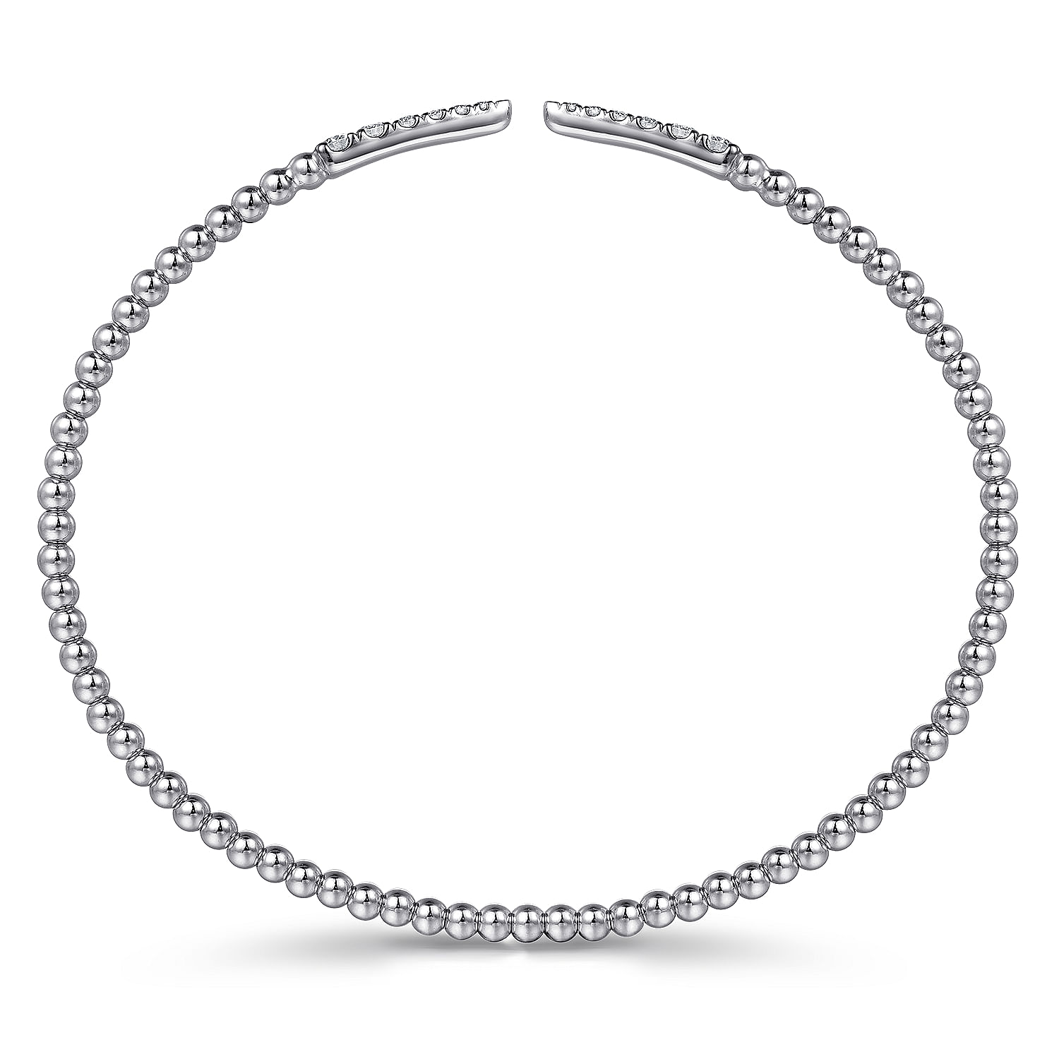 Gabriel & Co. 14K White Gold Bujukan Diamond Split Bangle