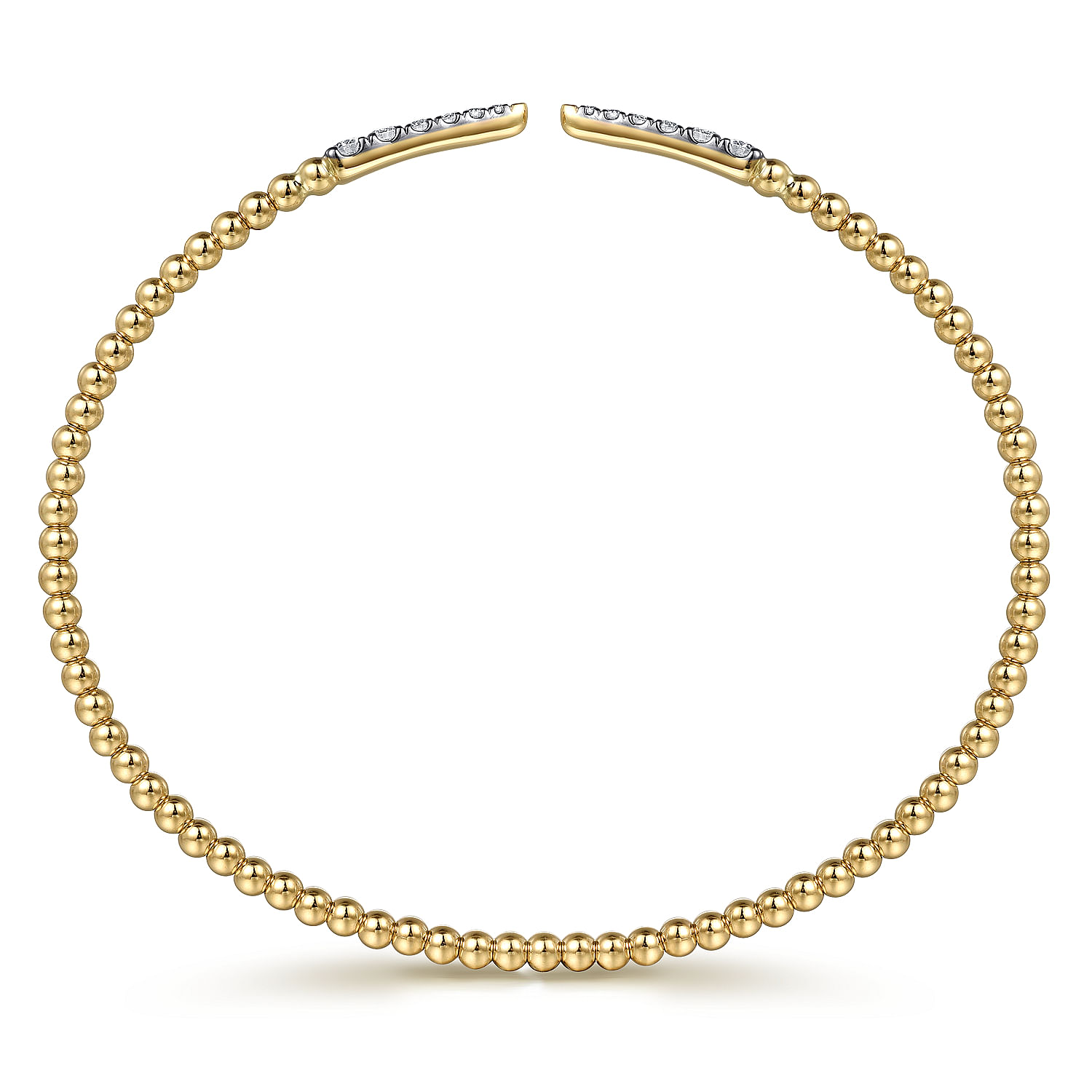 Gabriel & Co. 14K Yellow Gold Bujukan Diamond Split Bangle