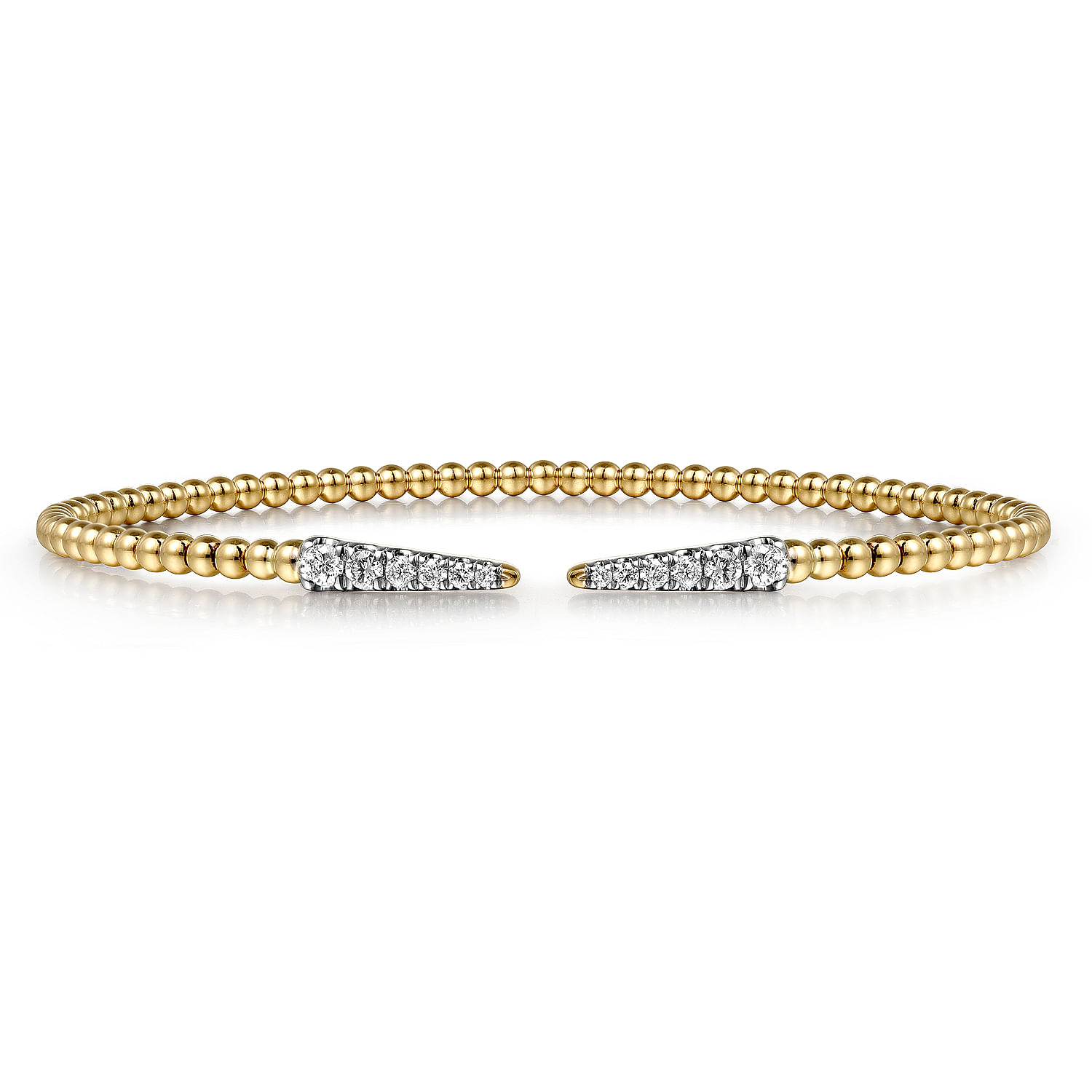 Gabriel & Co. 14K Yellow Gold Bujukan Diamond Split Bangle