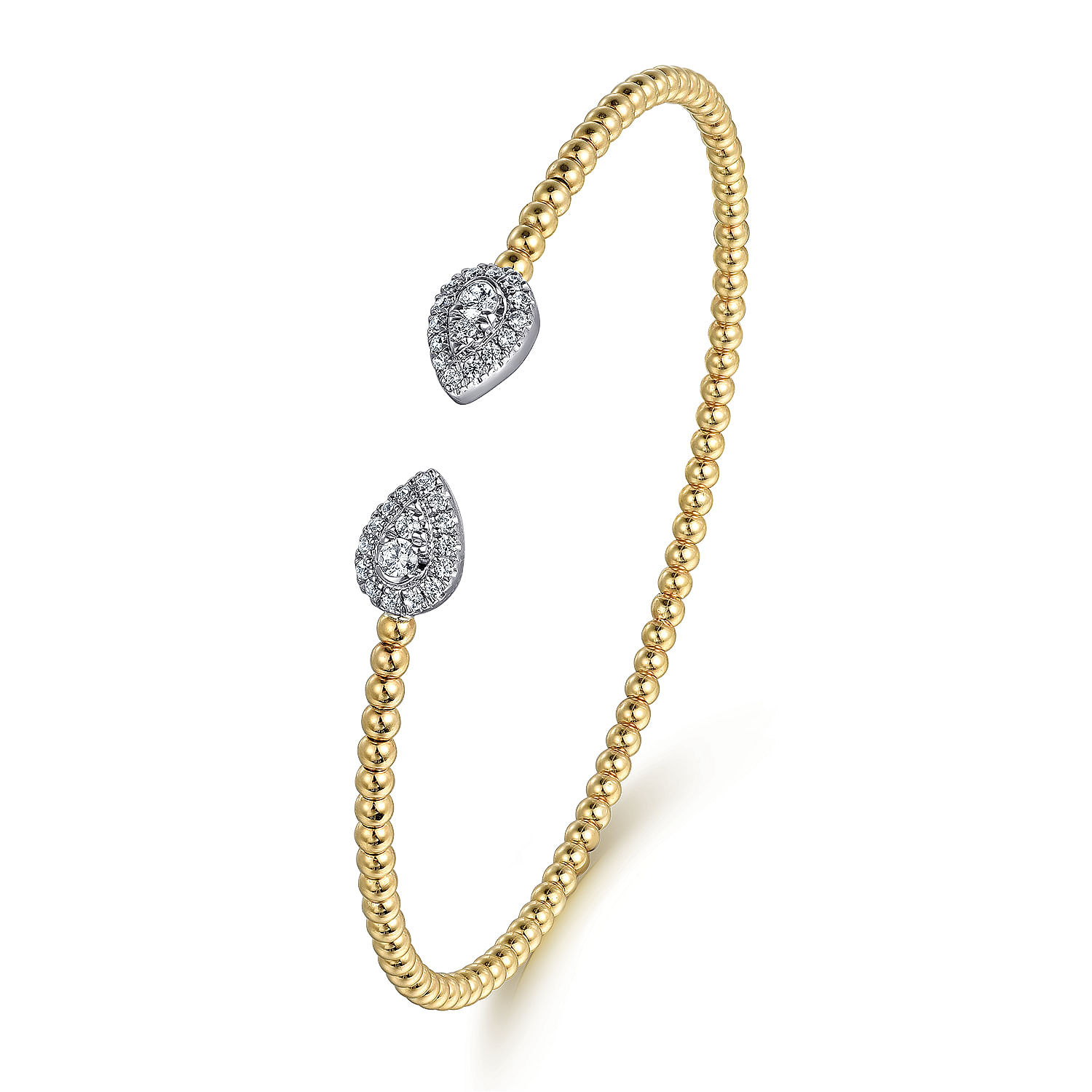 Gabriel & Co. 14K Two-Tone Bujukan Diamond Bangle