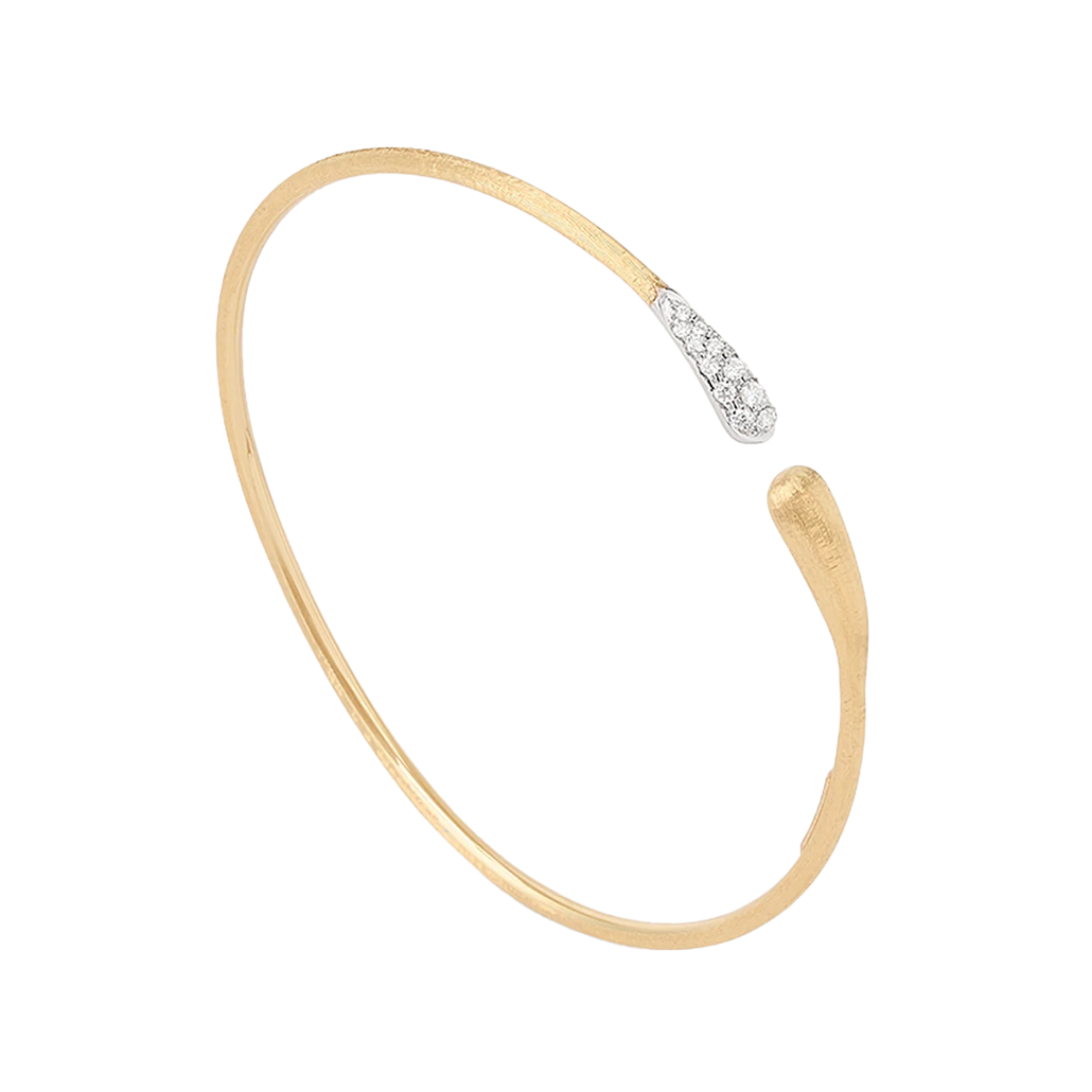 Marco Bicego 18K Two-Tone Lucia Diamond Open Cuff Bracelet