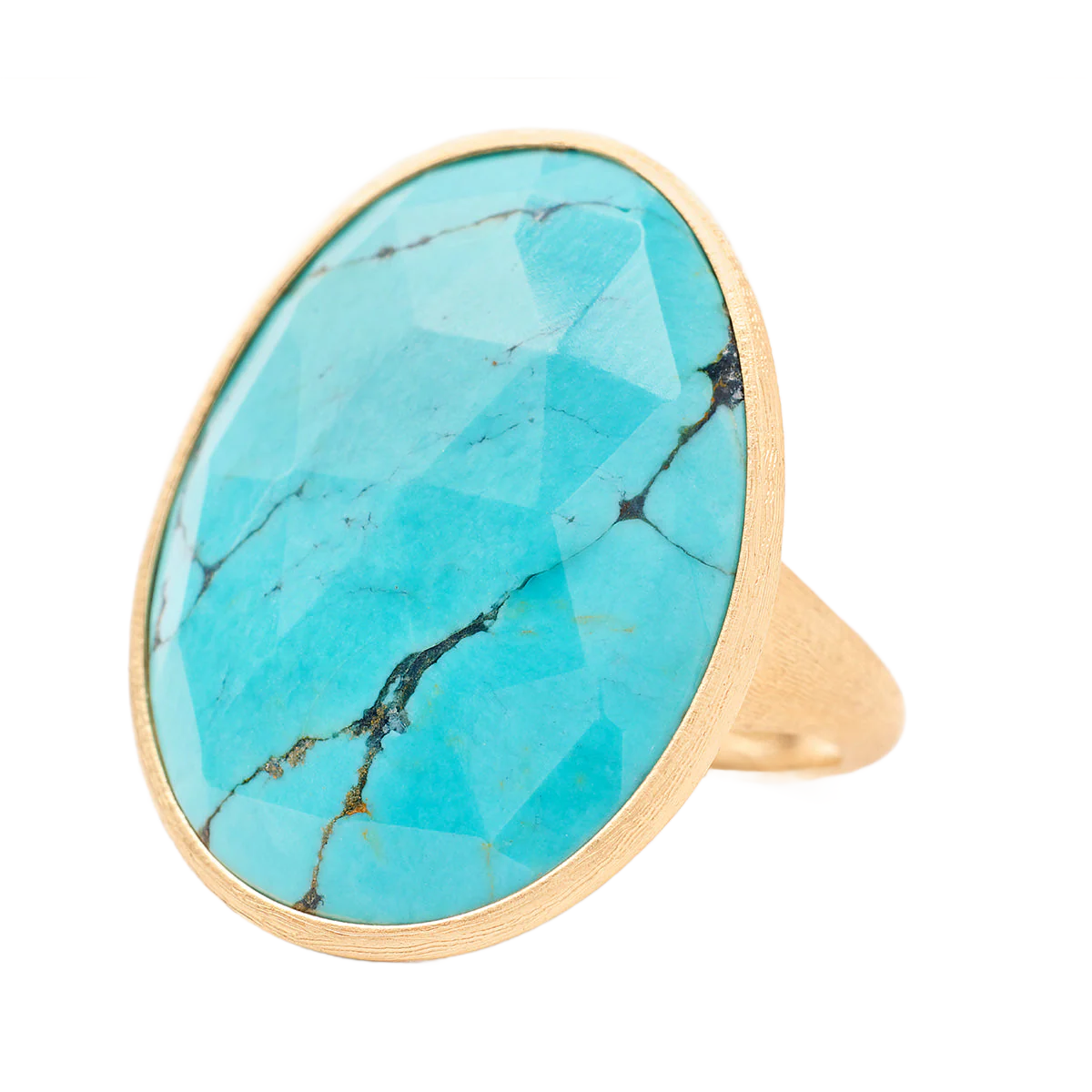 Marco Bicego 18K Yellow Gold Lunaria Turquoise Ring