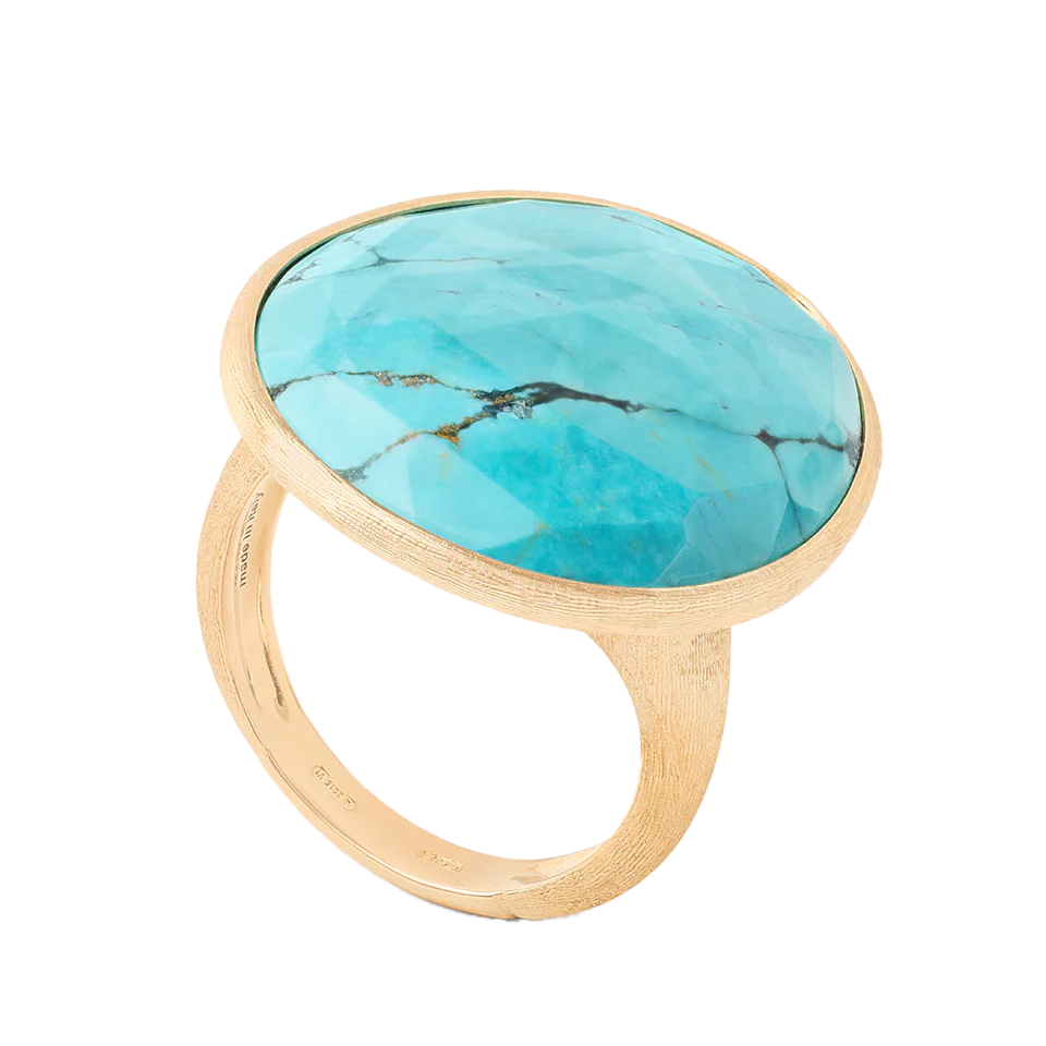 Marco Bicego 18K Yellow Gold Lunaria Turquoise Ring