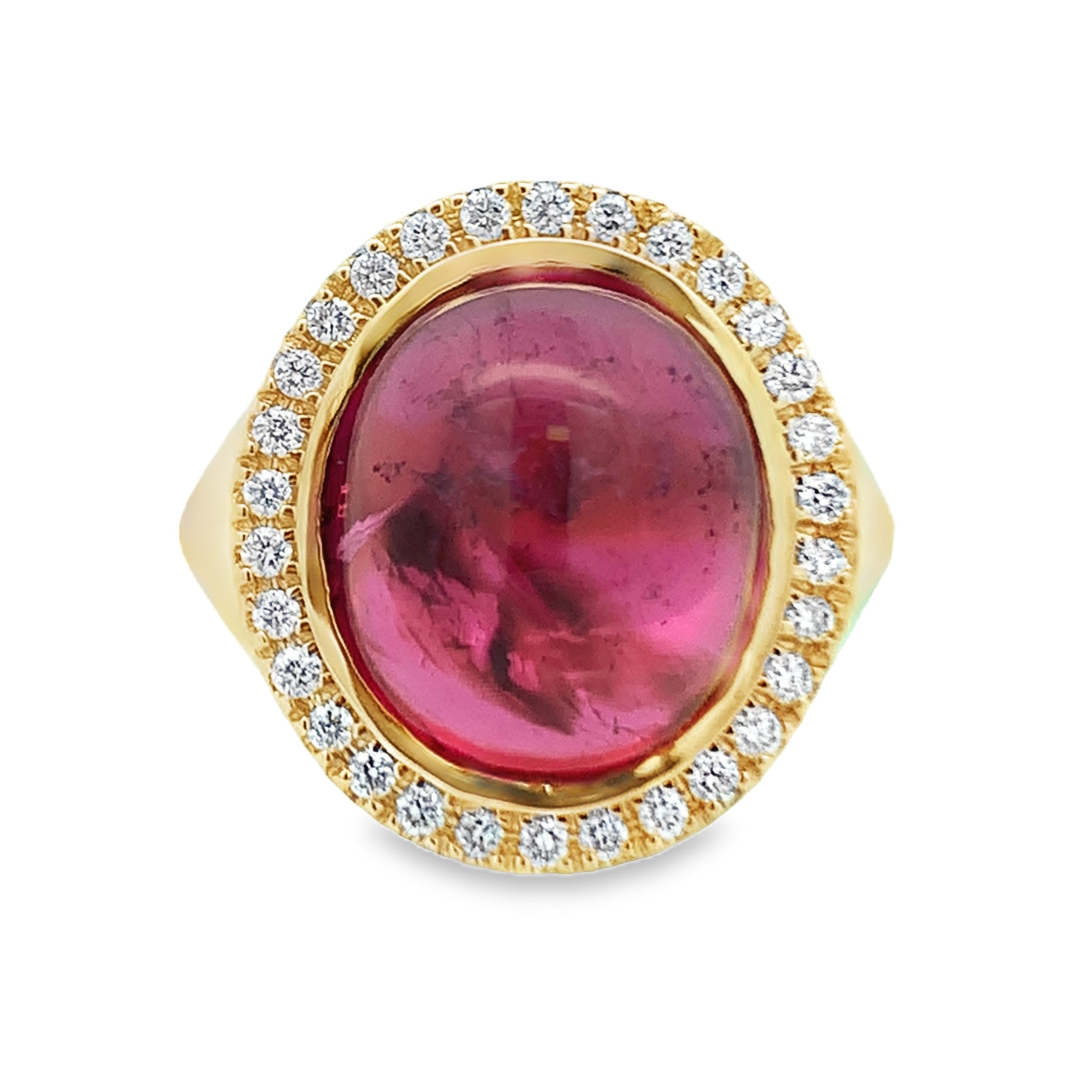 Rudolf Friedmann 14K Yellow Gold Pink Tourmaline Ring