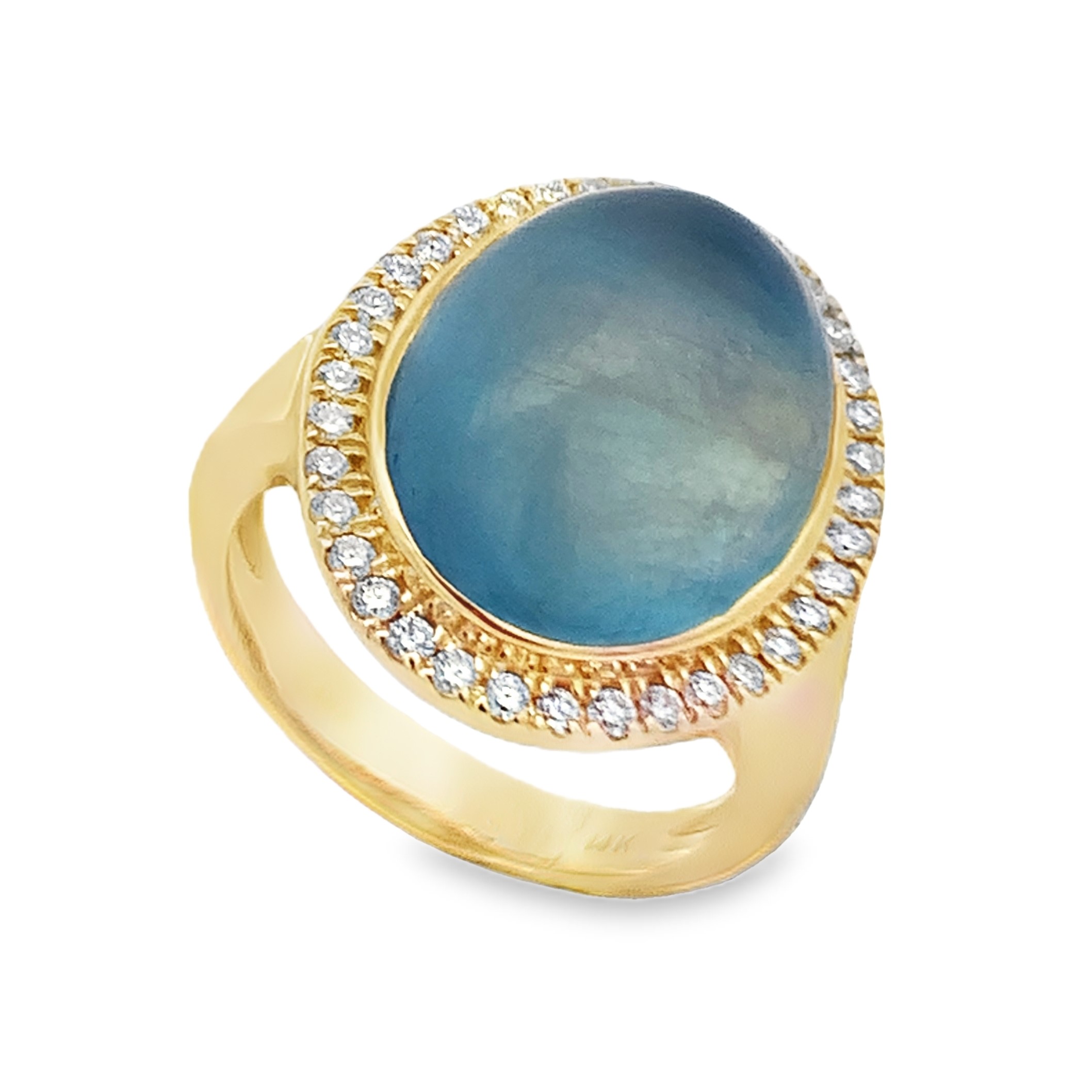 Rudolf Friedmann 14K Yellow Gold Aquamarine Ring