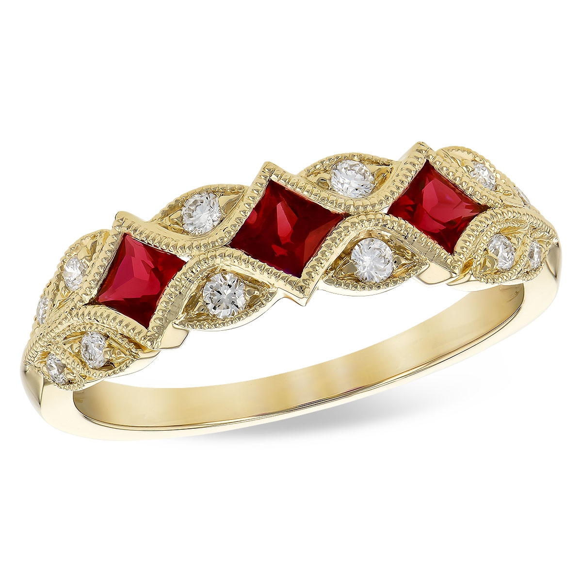 Allison Kaufman 14K Yellow Gold Ruby Band