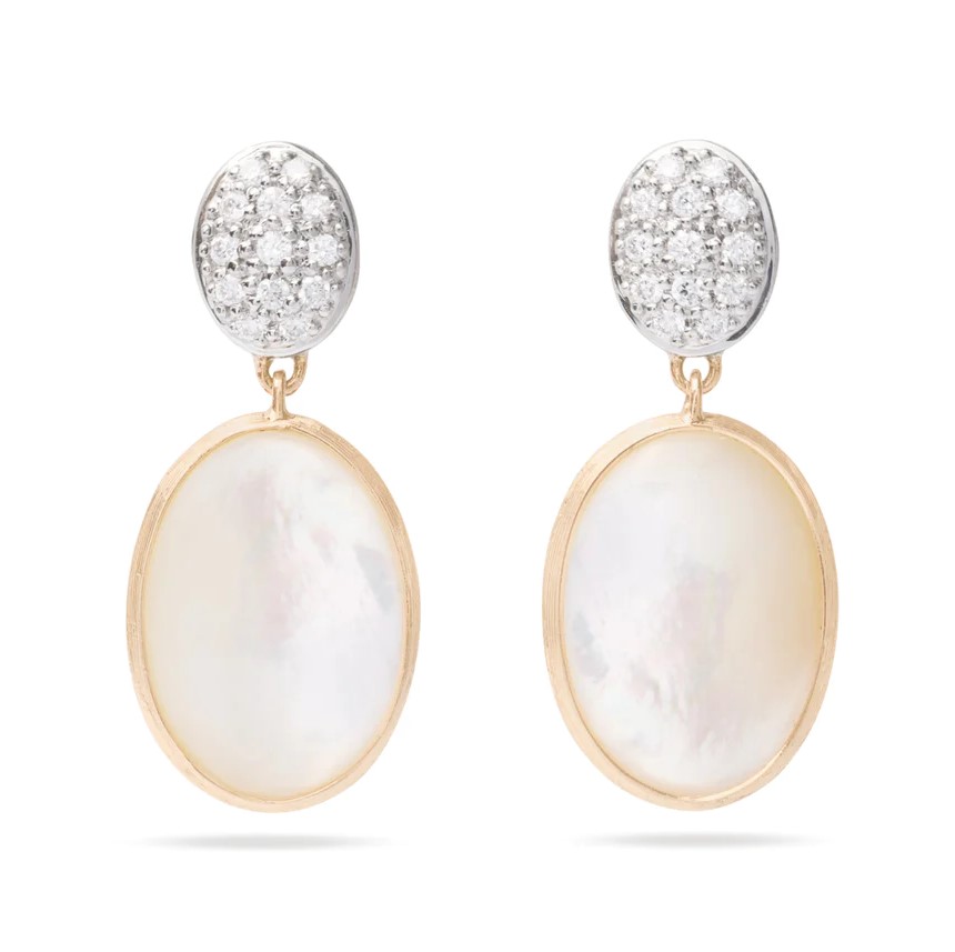 Marco Bicego 18K Two-Tone Siviglia Mother of Pearl Drop Earrings