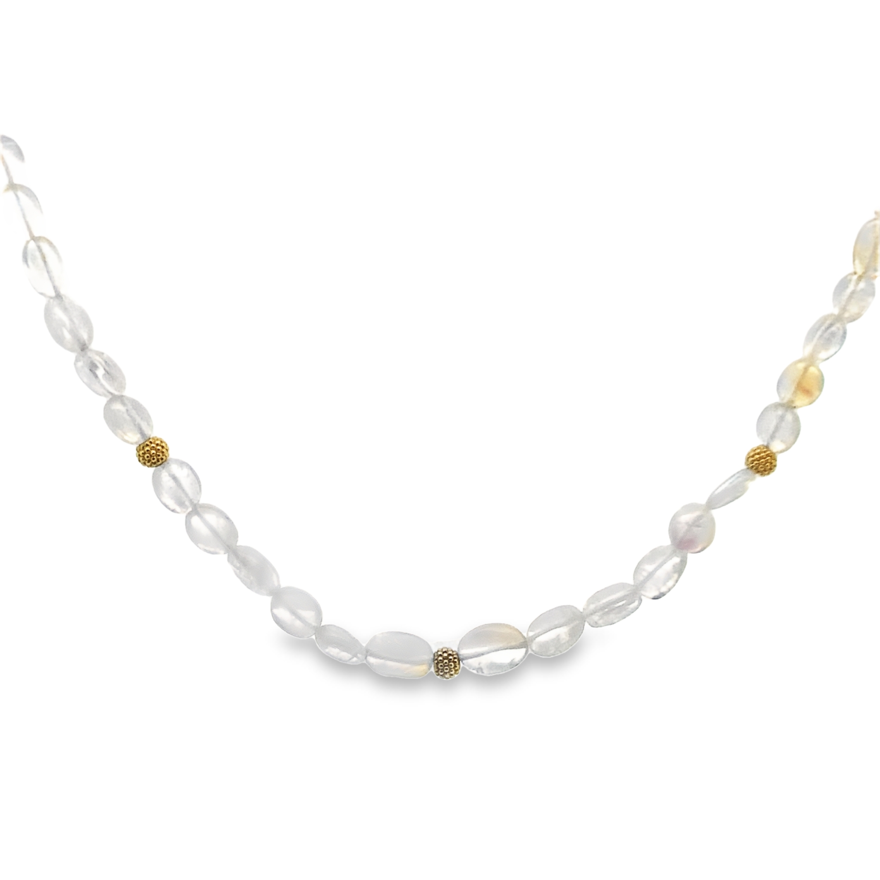 Lauren K 18K Yellow Gold Moonstone Strand Necklace