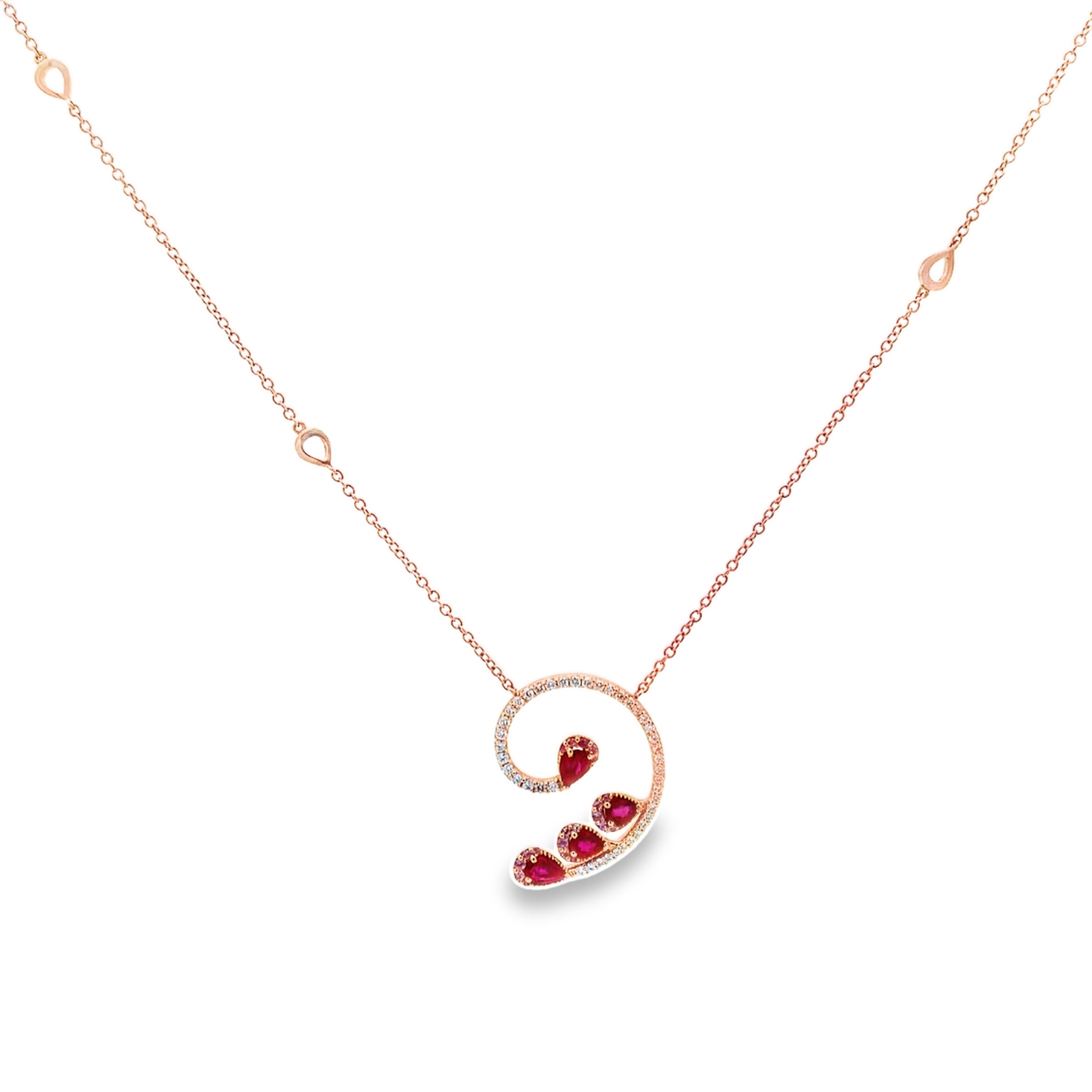 Giloro 18K RosÃ© Gold Spiral Necklace