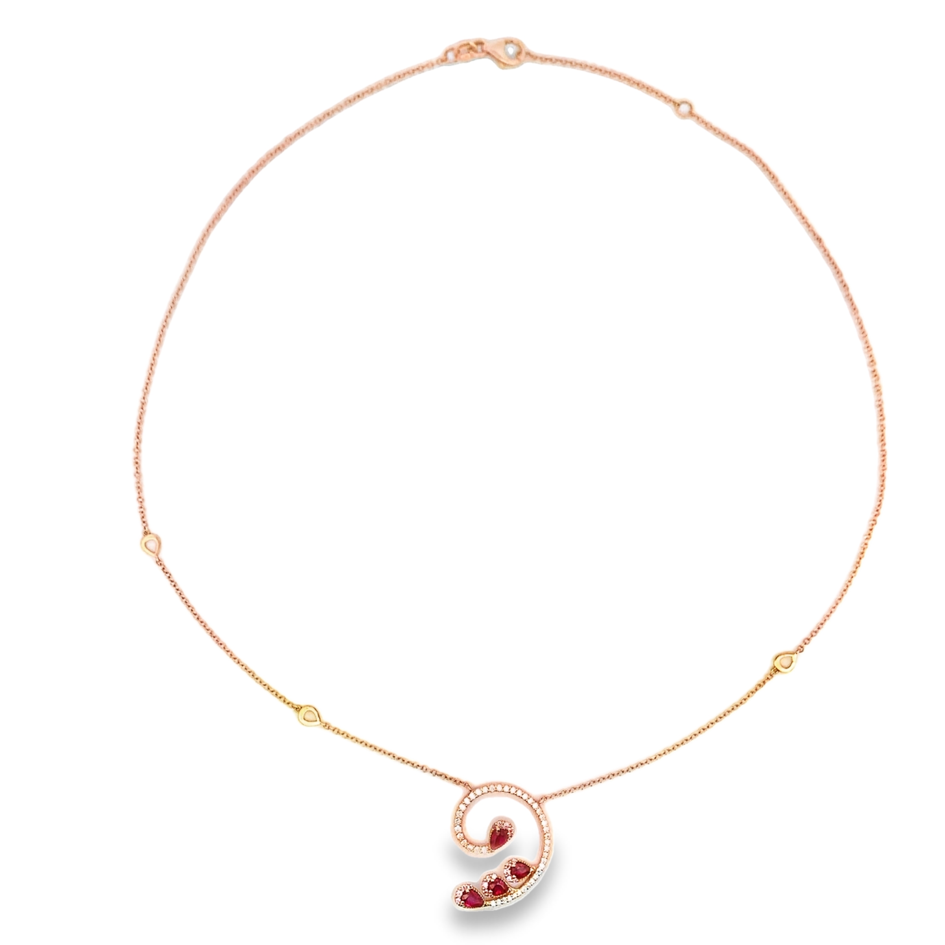 Giloro 18K RosÃ© Gold Spiral Necklace