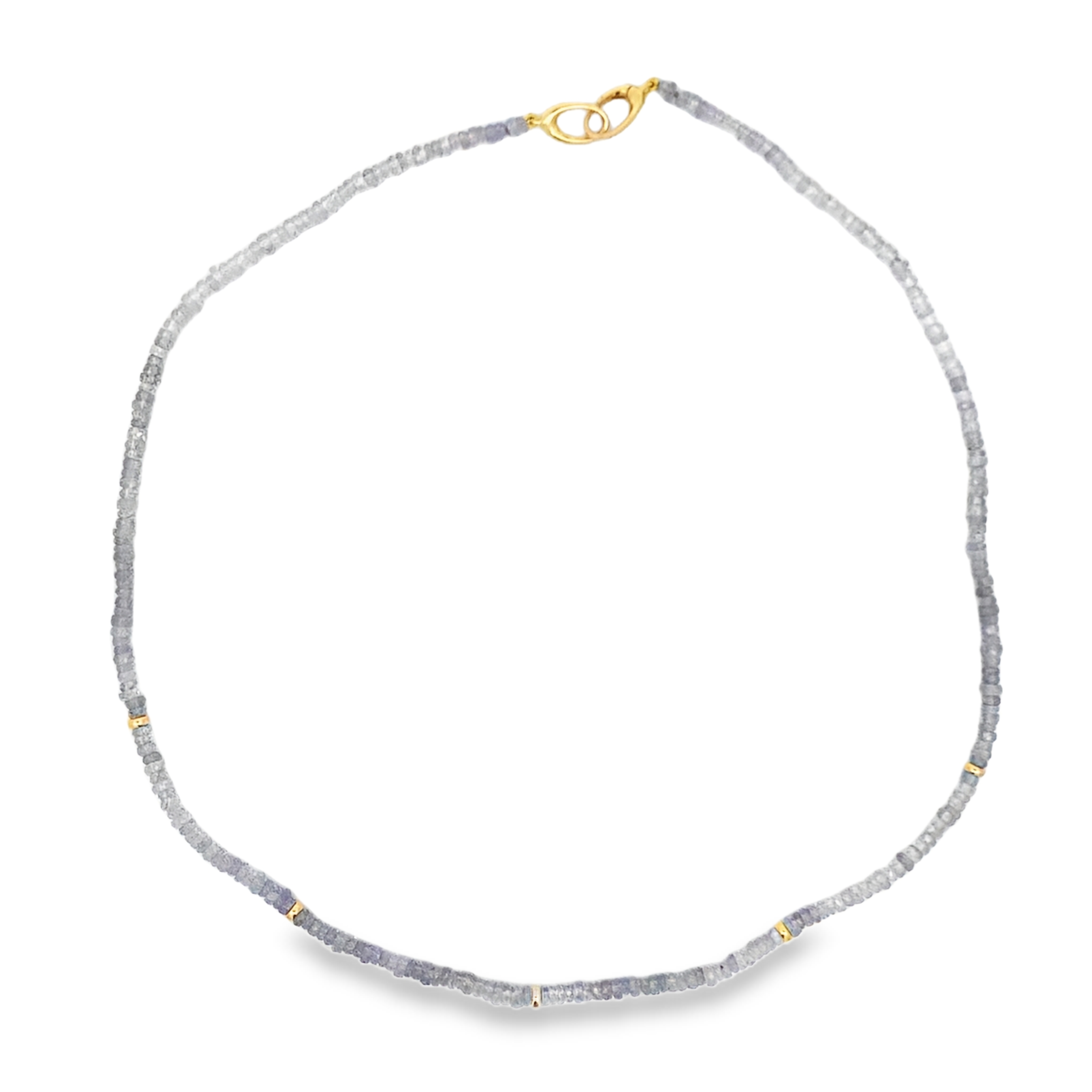 Lauren K 18K Yellow Gold Lavender Spinel Strand