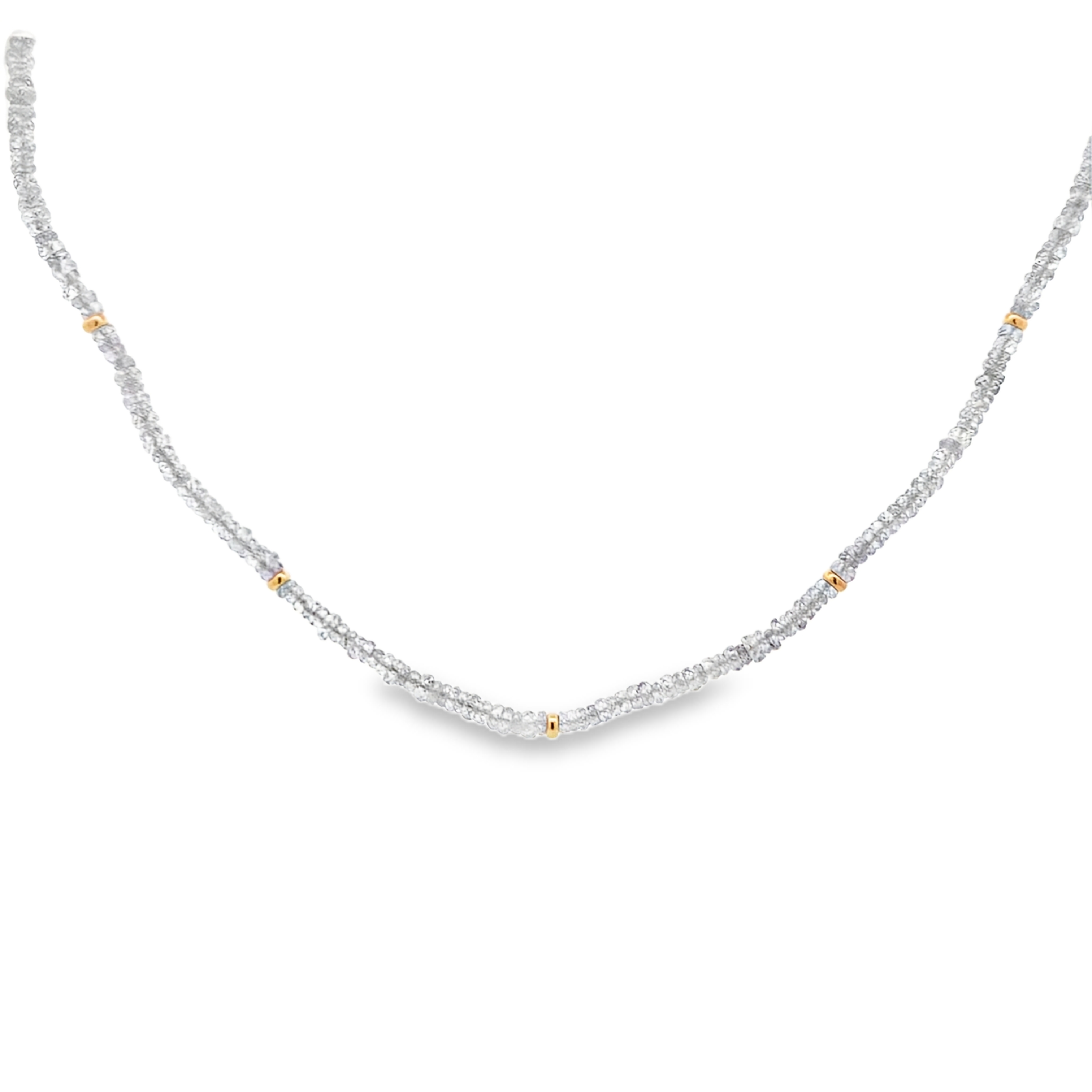 Lauren K 18K Yellow Gold Lavender Spinel Strand