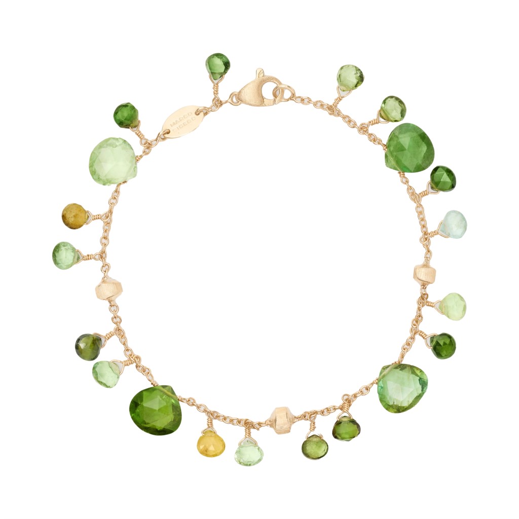 Marco Bicego 18K Yellow Gold Paradise Green Tourmaline Bracelet