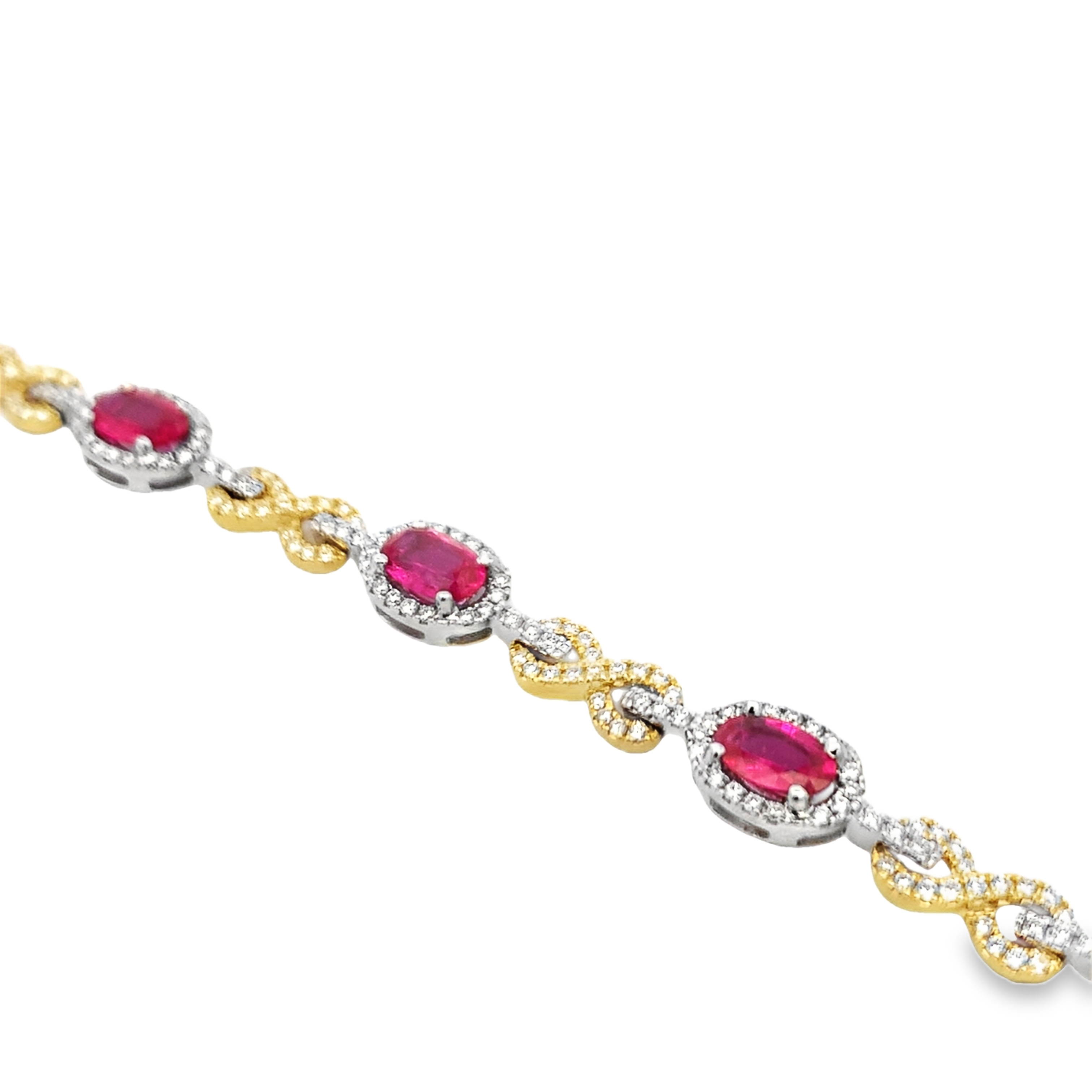 Simon G. 18K Two-Tone Ruby and Diamond Bracelet