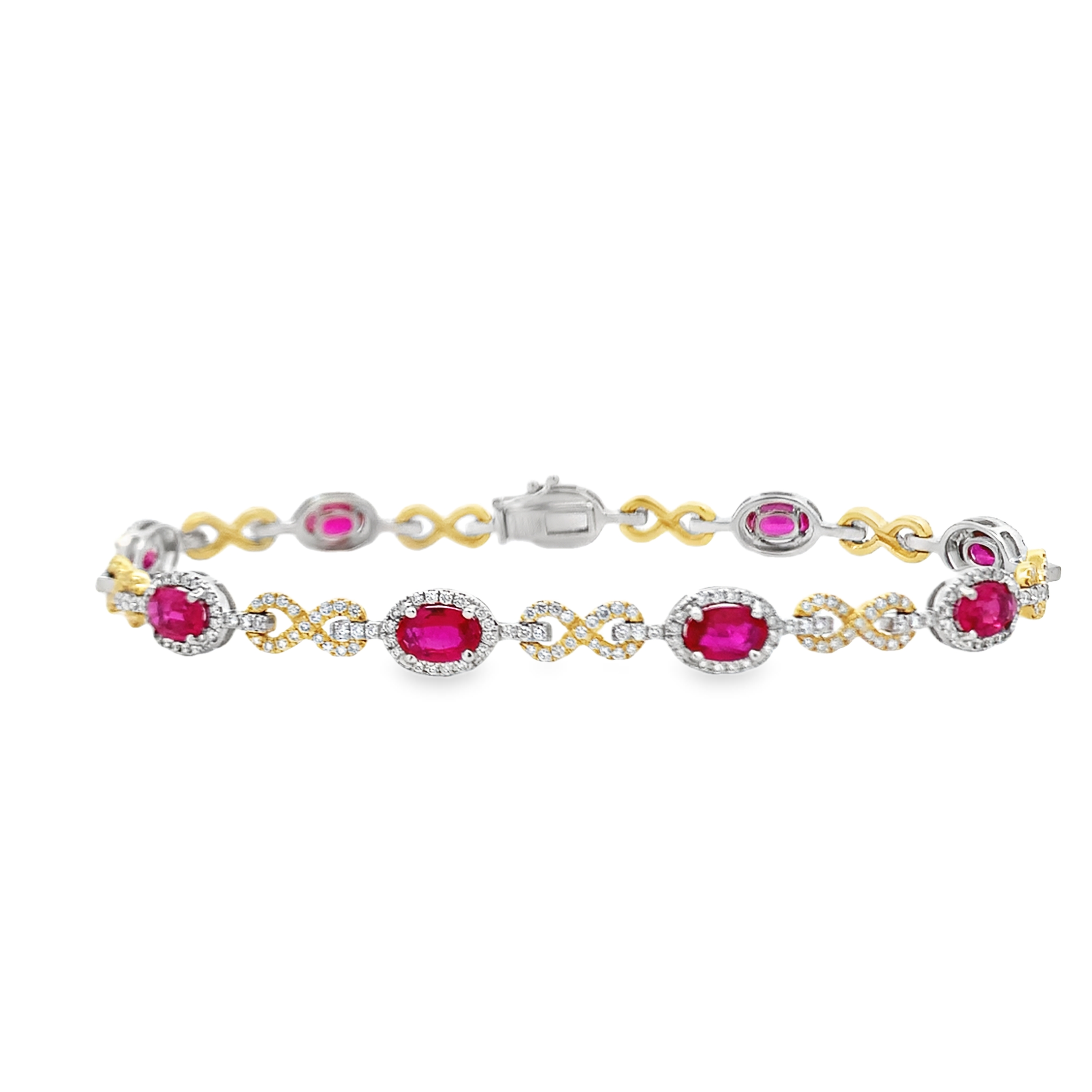 Simon G. 18K Two-Tone Ruby and Diamond Bracelet