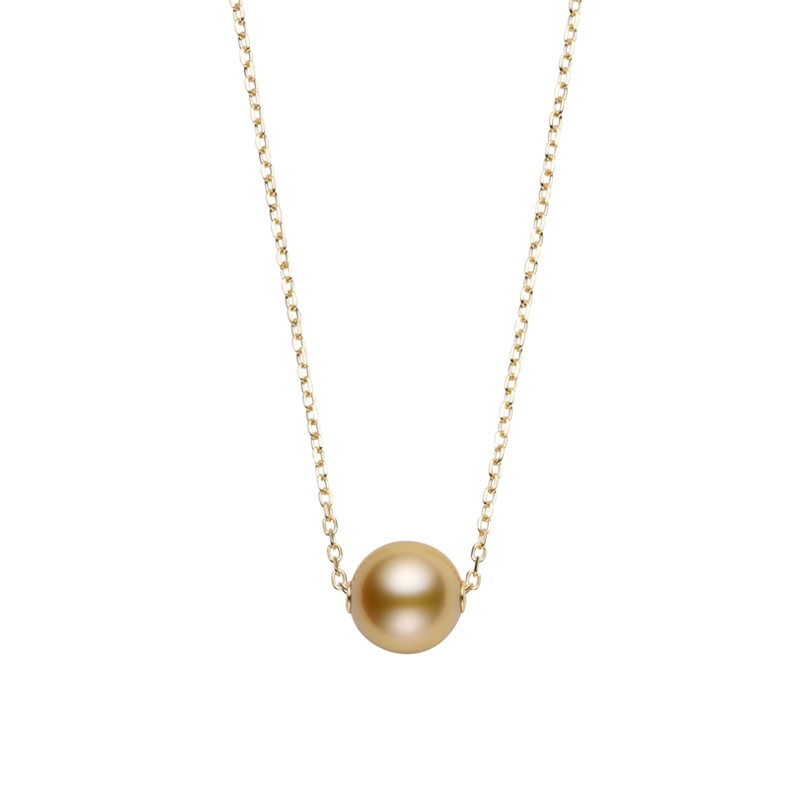 Mikimoto 18K Yellow Gold Golden South Sea Pearl Pendant