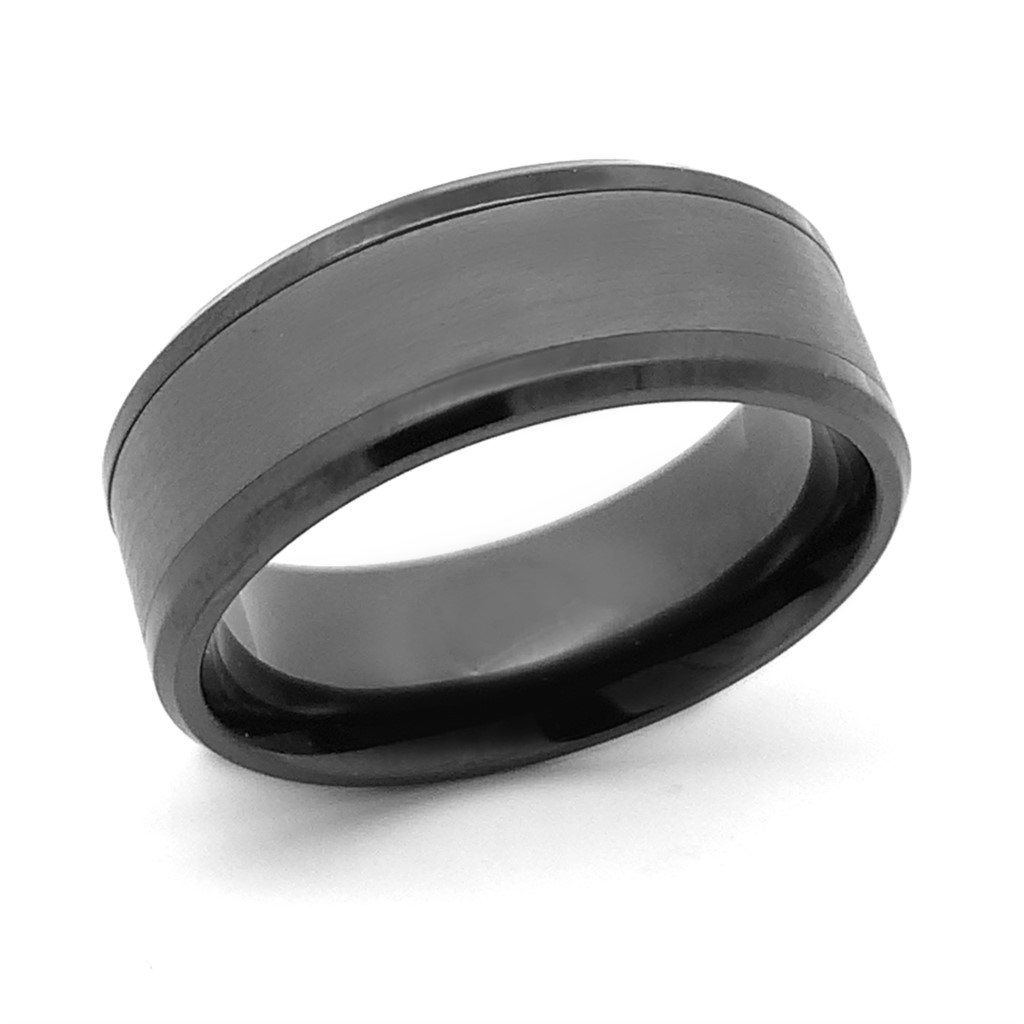 MALO Black Tantalum Wedding Band