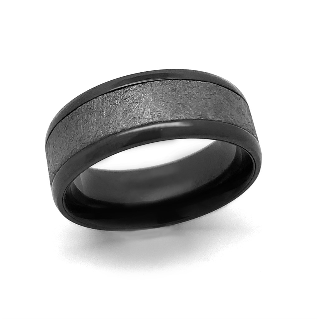 MALO Black Tantalum Wedding Band